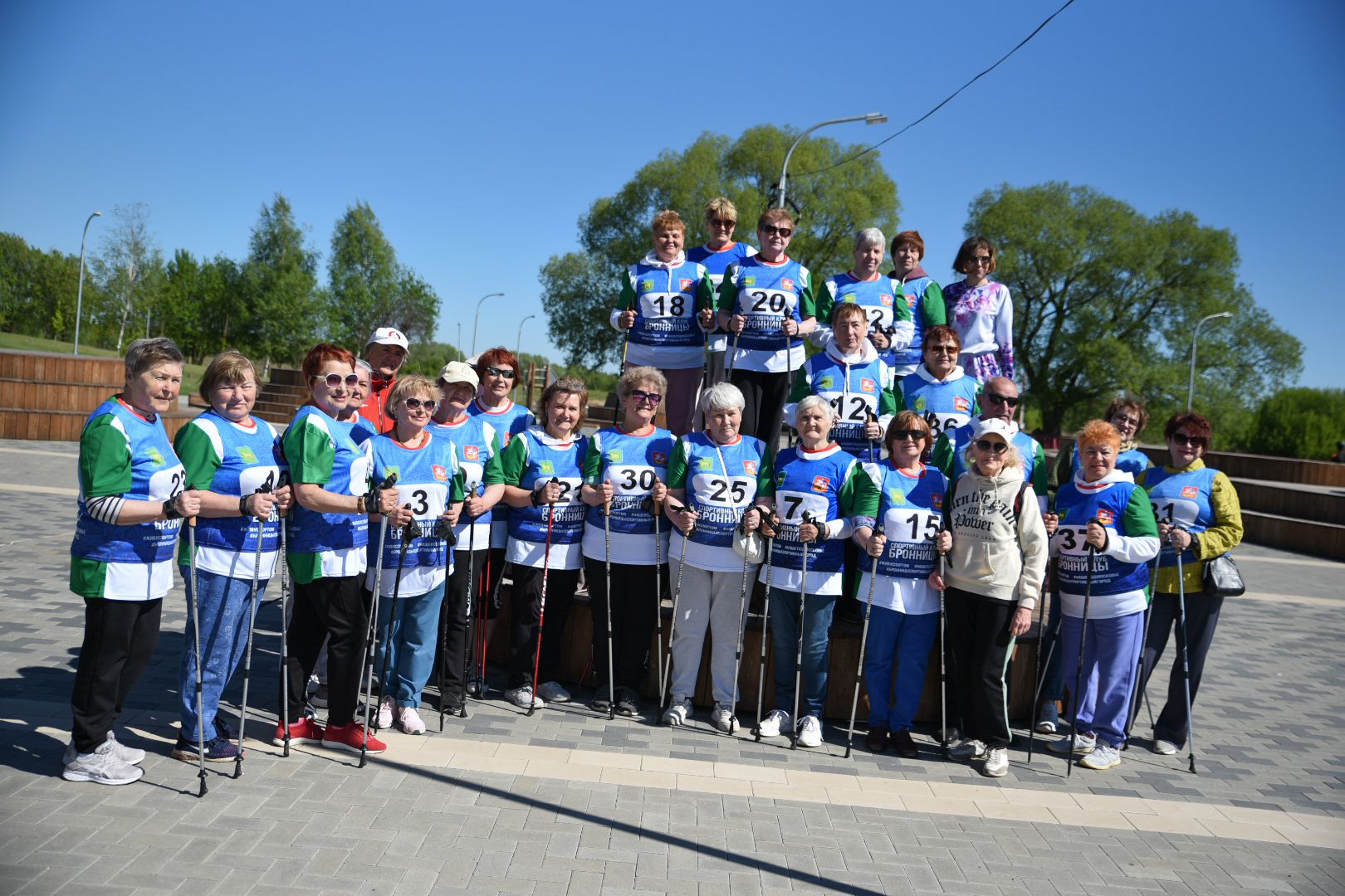 Бронницы, Активное долголетие, Марпфон, Скандинавская ходьба, Марафон по по ходьбе,
