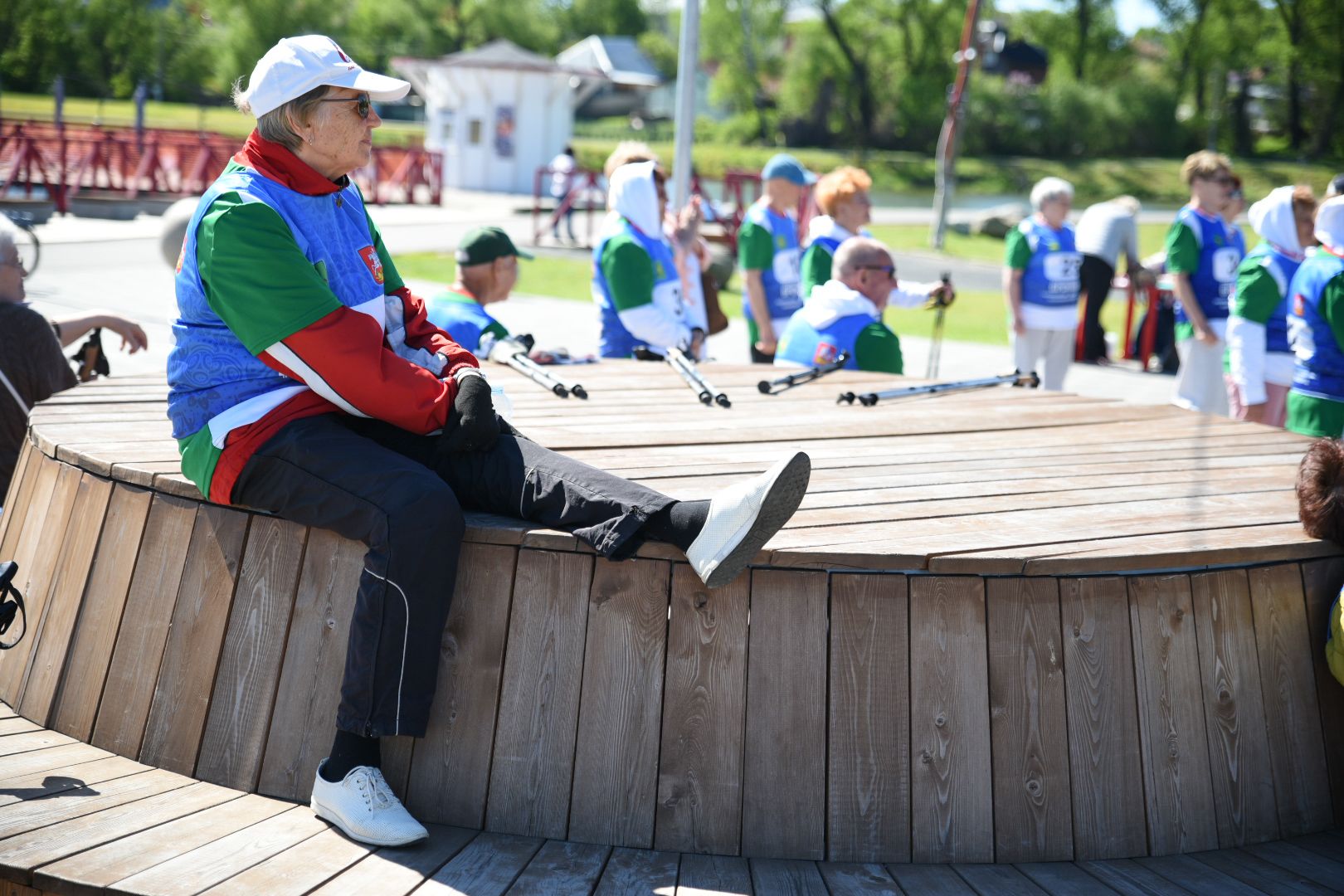 Бронницы, Активное долголетие, Марпфон, Скандинавская ходьба, Марафон по по ходьбе,