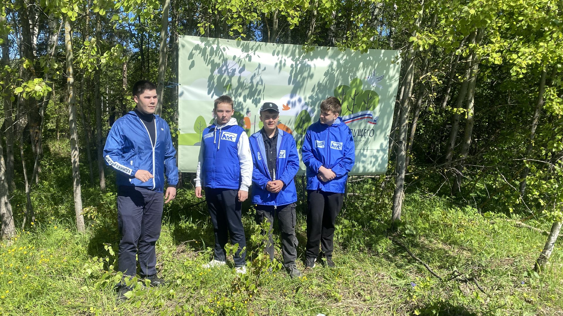 эколого-патриотической акции Лес будущего», акция Сад Памяти, посадка деревьев, лесфонд, мособллес,