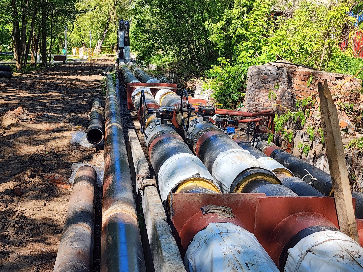 ремонт теплотрассы, теплоснабжение, теплосети, капитальный ремонт,
