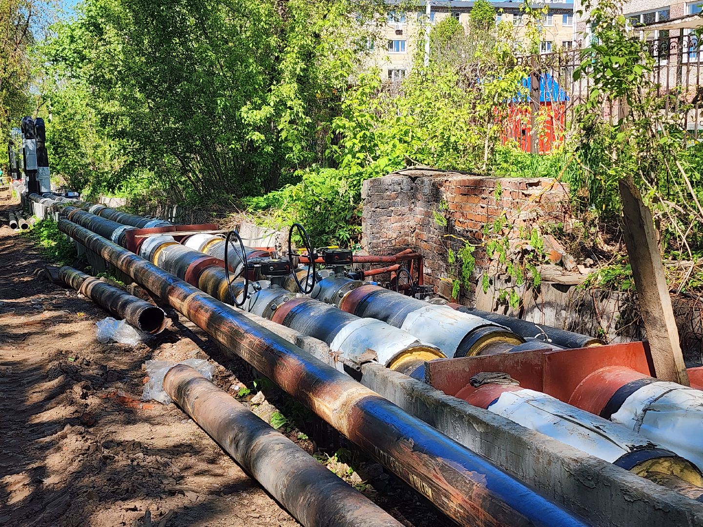 ремонт теплотрассы, теплоснабжение, теплосети, капитальный ремонт,