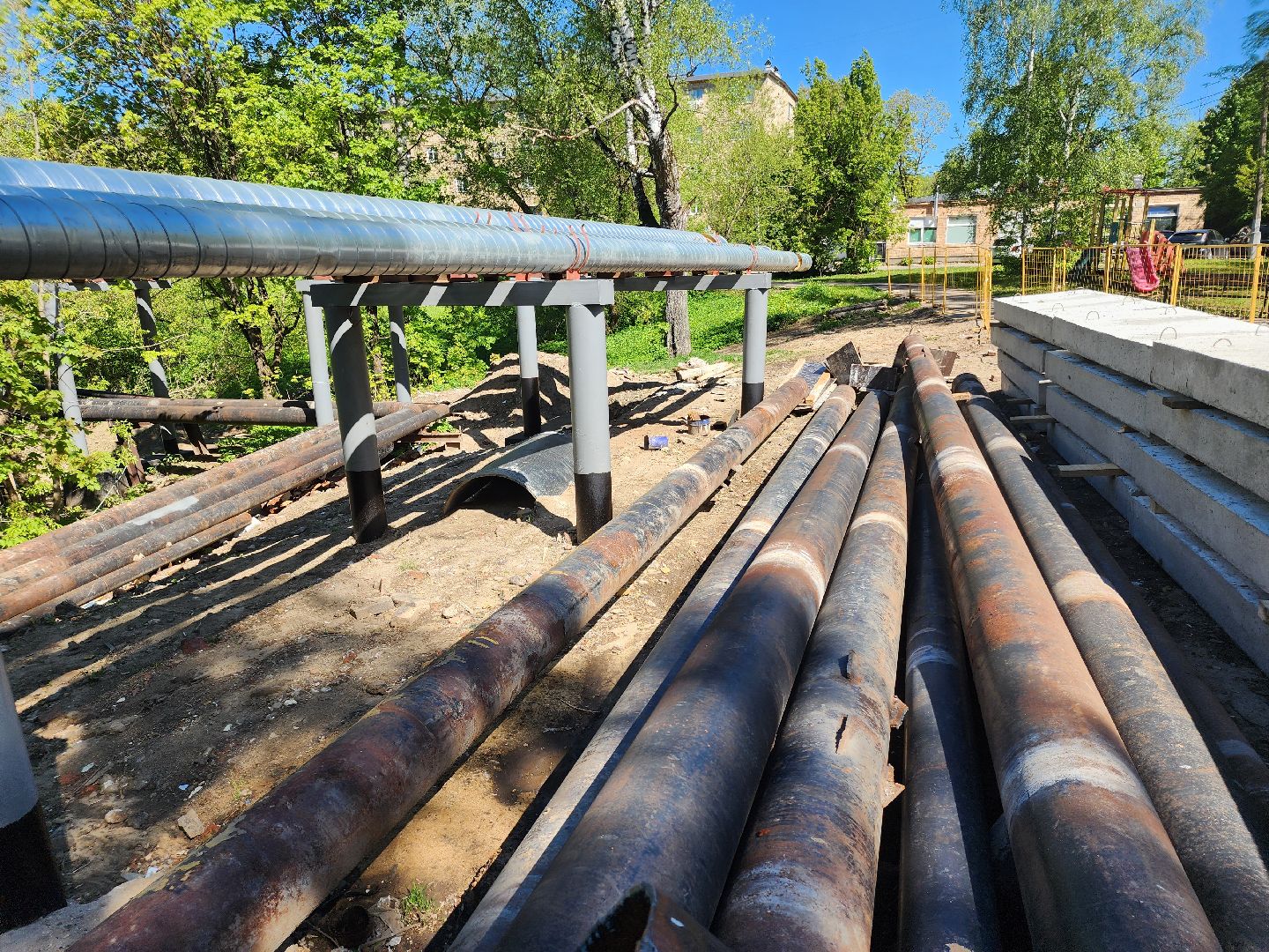 ремонт теплотрассы, теплоснабжение, теплосети, капитальный ремонт,