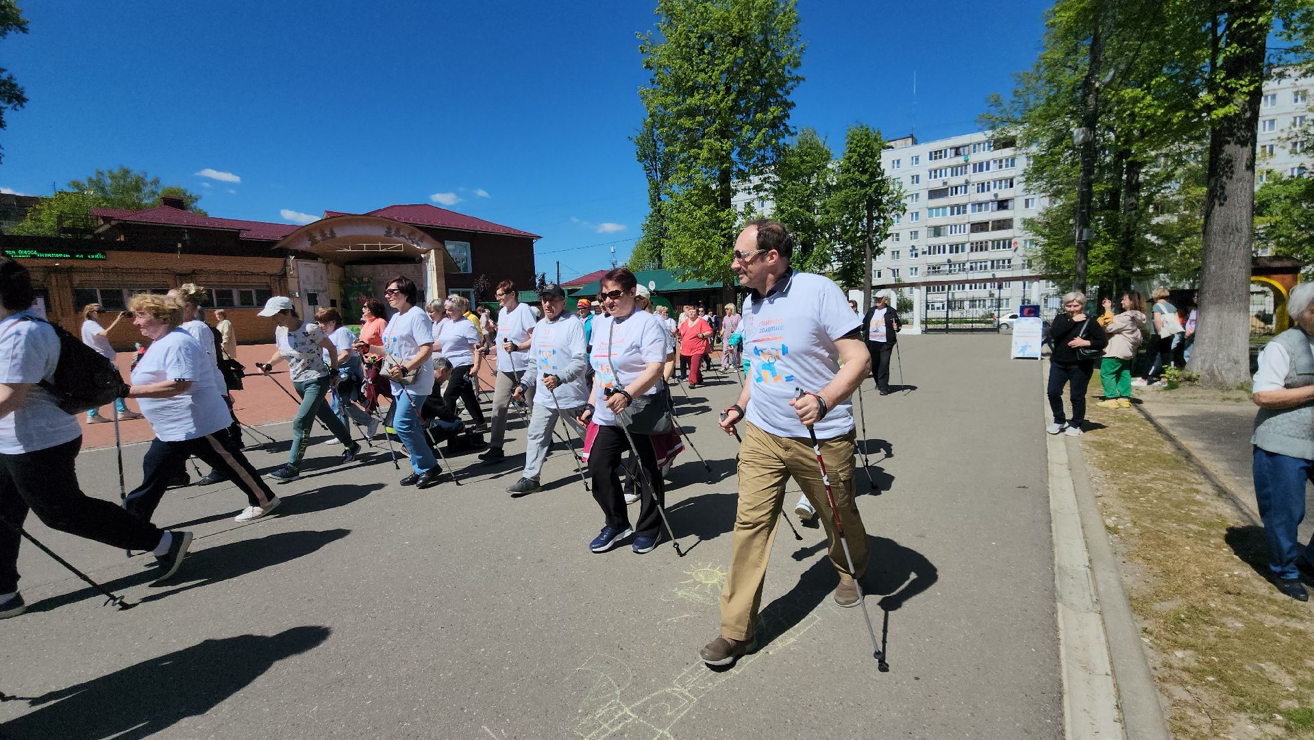 павловский посад, городской округ Павловский Посад, люди, активное долголетие, северная ходьба, спорт,