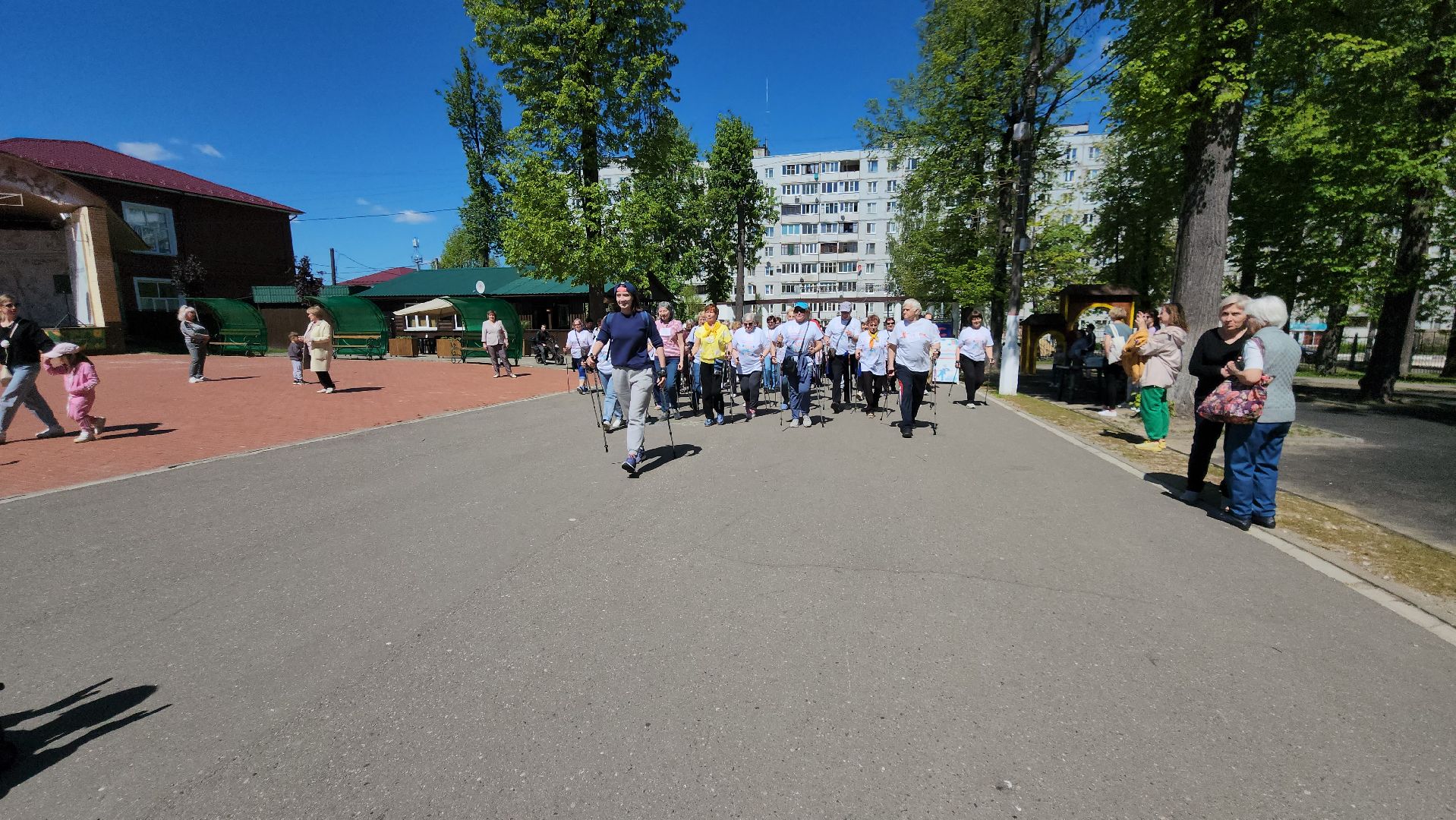 павловский посад, городской округ Павловский Посад, люди, активное долголетие, северная ходьба, спорт,