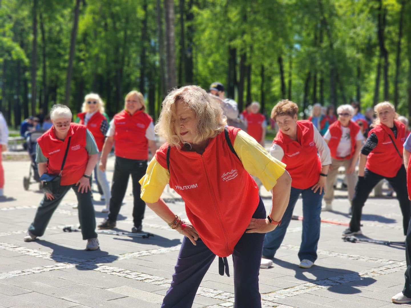 воскресенск, скандинавская ходьба, активное долголетие, парк кривякино,
