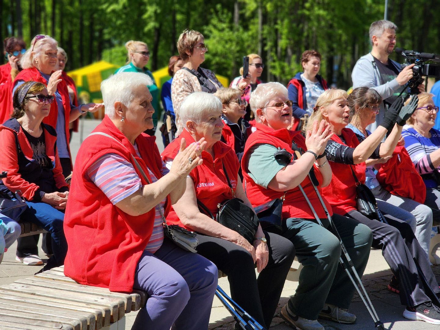 воскресенск, скандинавская ходьба, активное долголетие, парк кривякино,