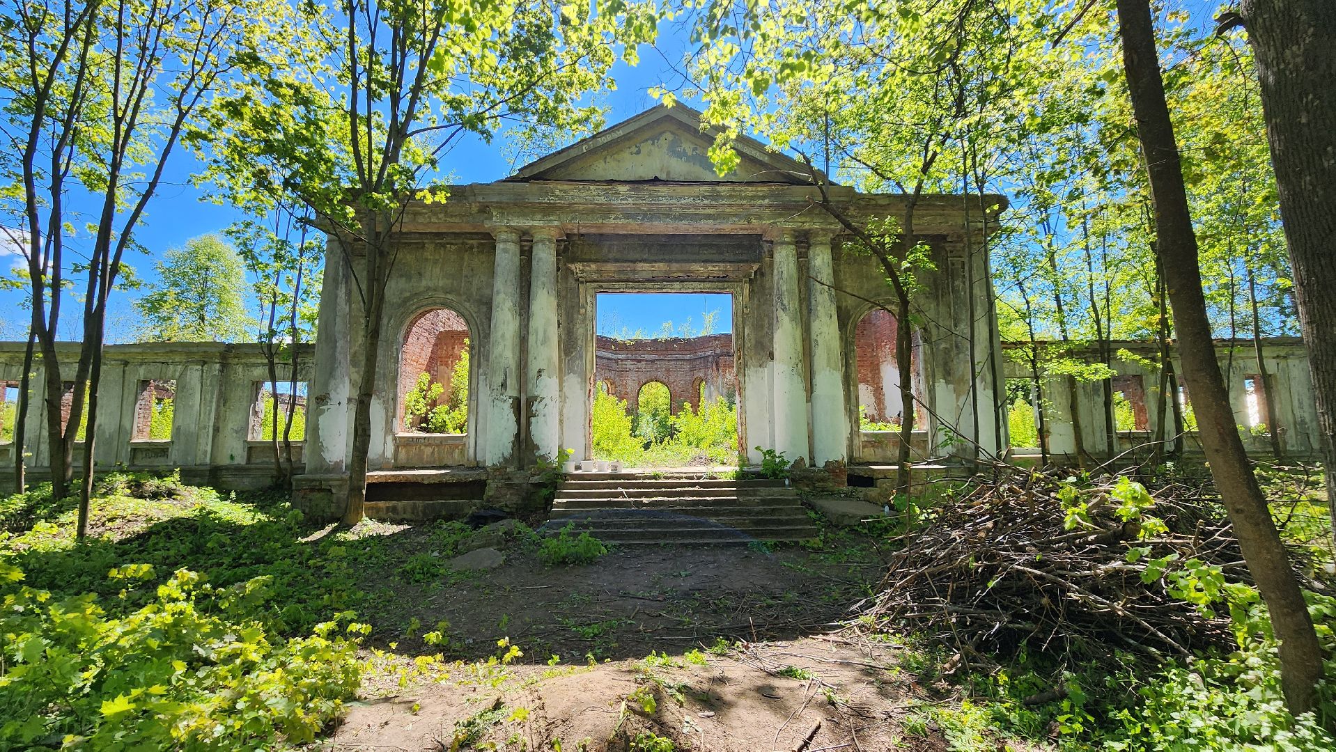 субботник, благоустройство, усадьба Четвериковых, Лосино-Петровский,