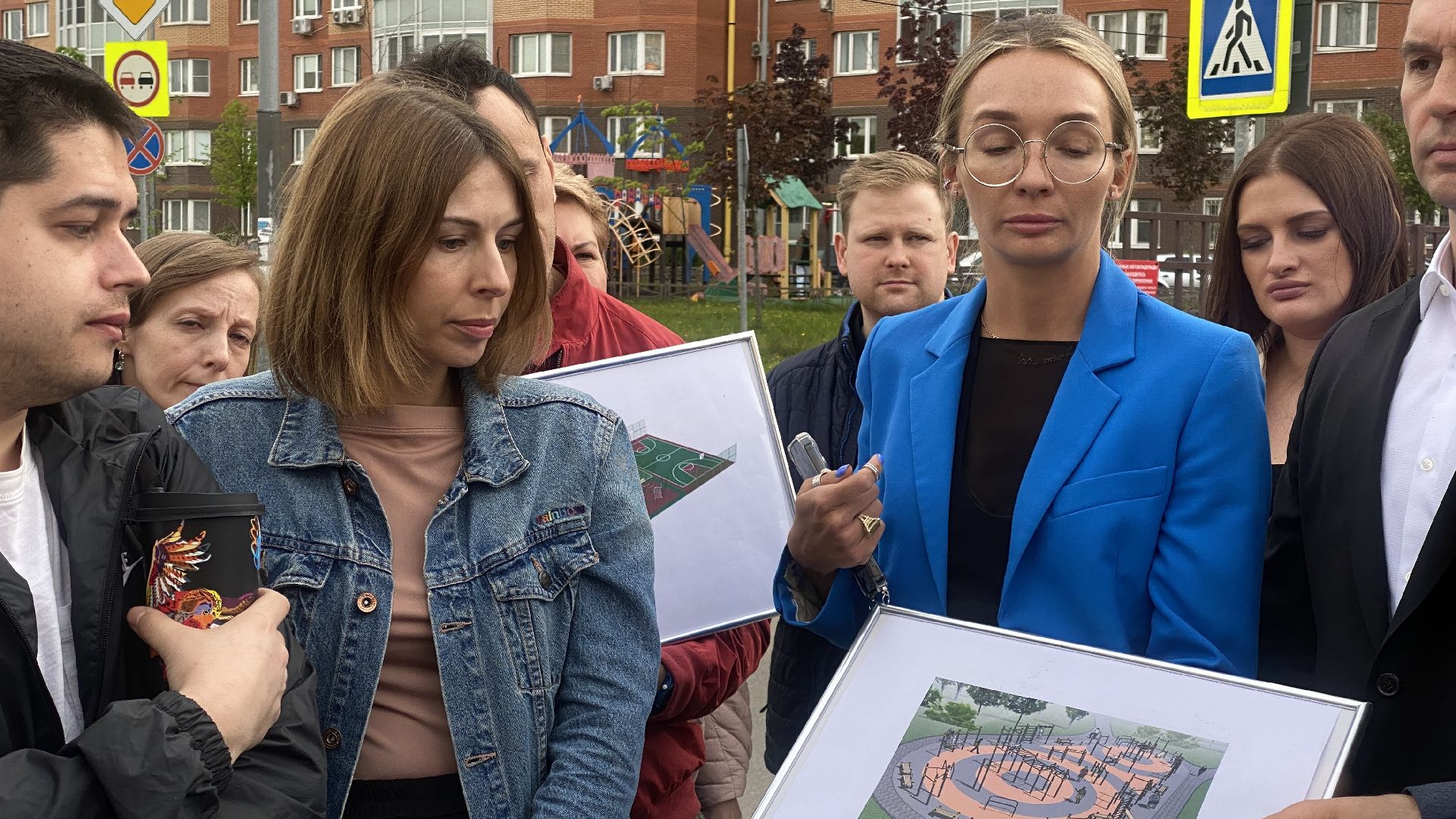 Зеленые аллеи, благоустройство территории, выездная администрация, встреча администрации с жителями, видное,