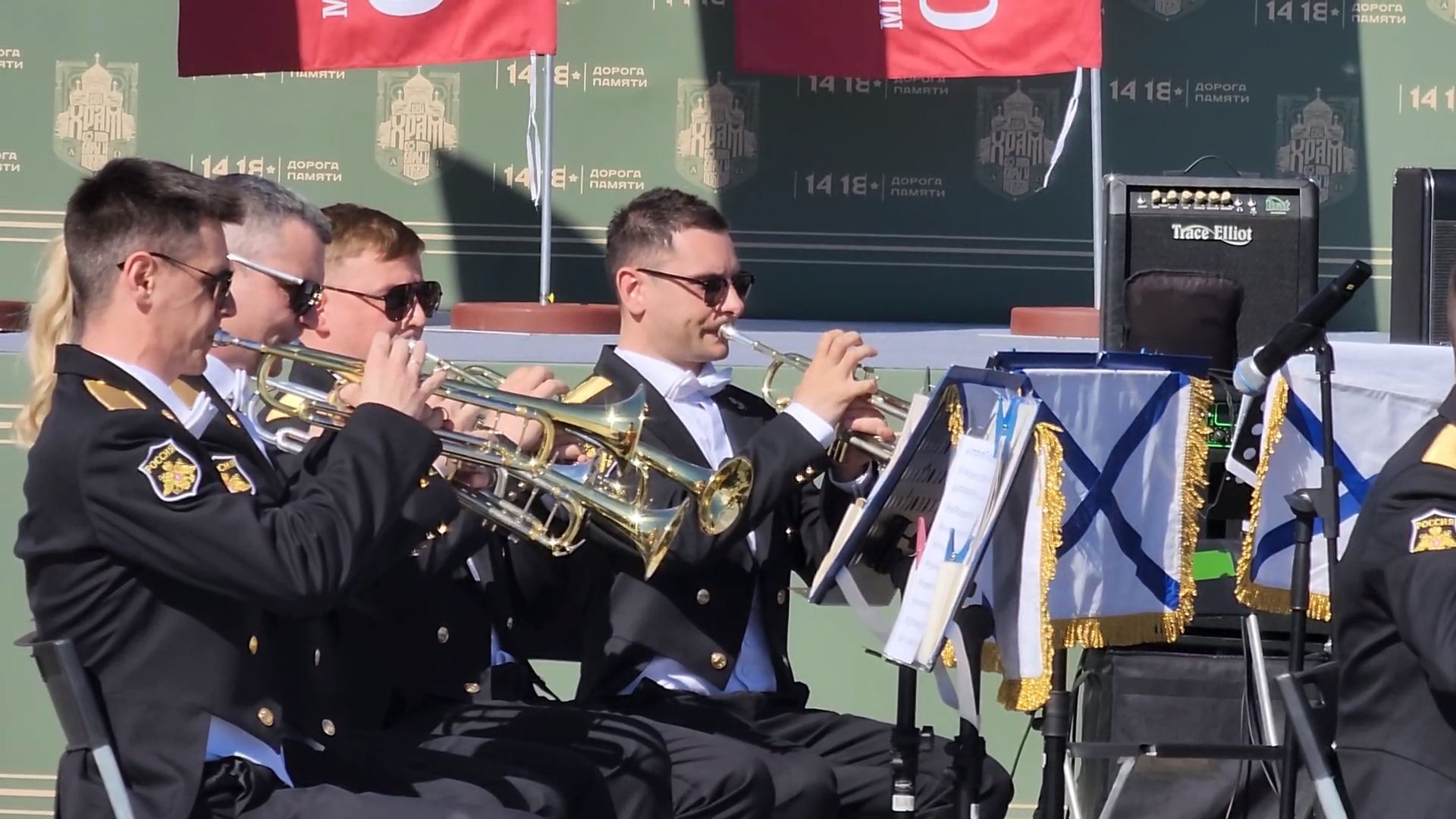 одинцово, парк патриот, главный храм вооружнных сил России, военный оркестр, фестиваль,