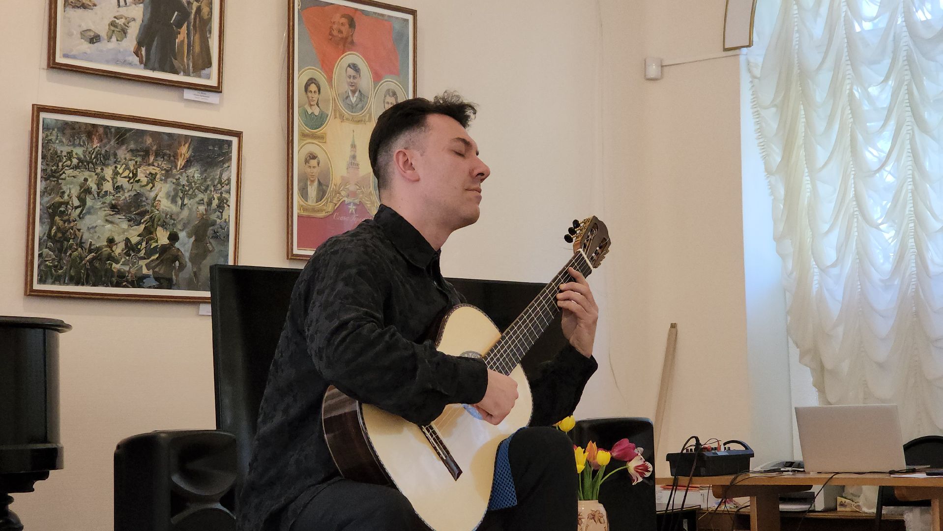кашира, краеведческий музей, ночь в музее, классическая гитара, концерт, владислав домогацкий,