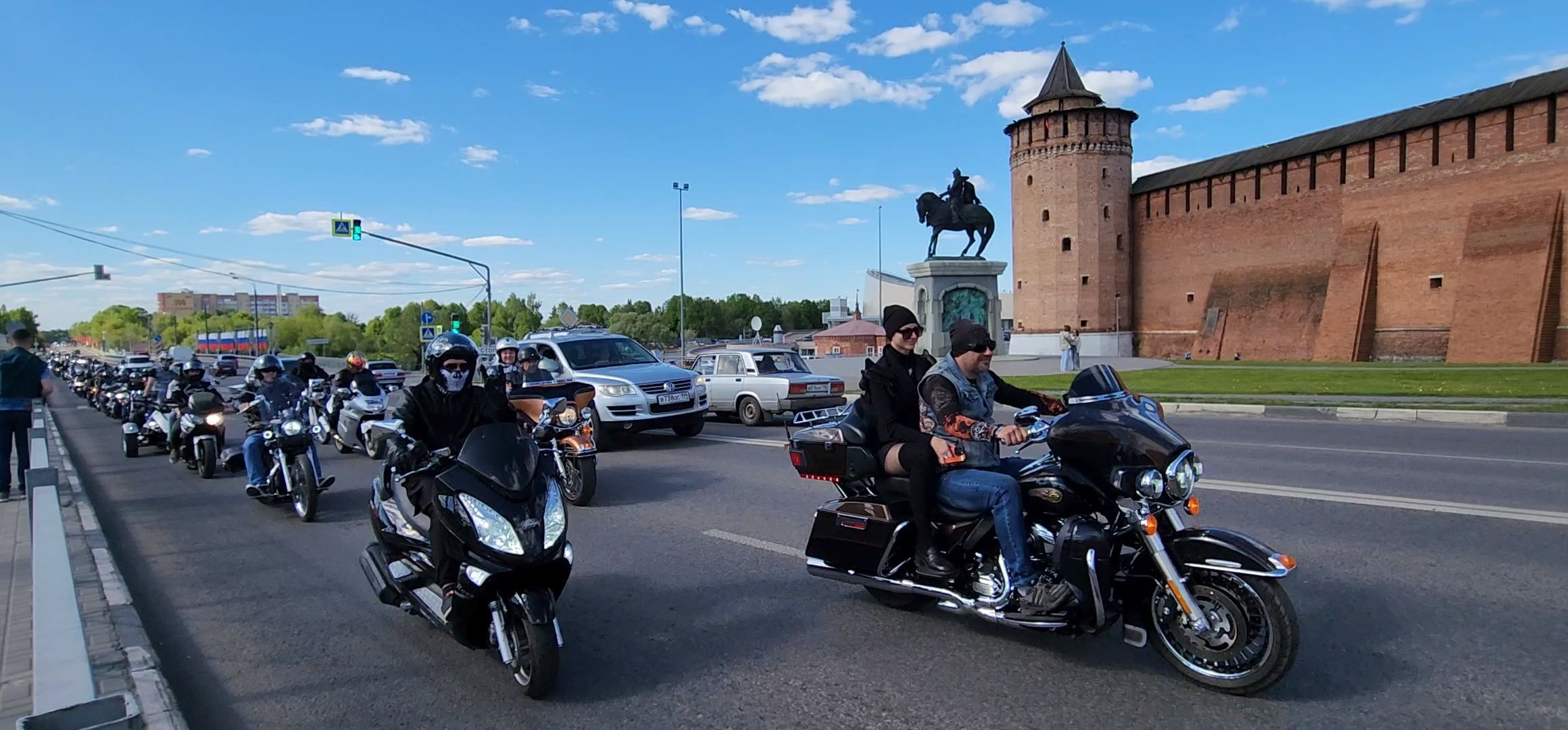 Коломна, открытие мотосезона, мотоциклисты,