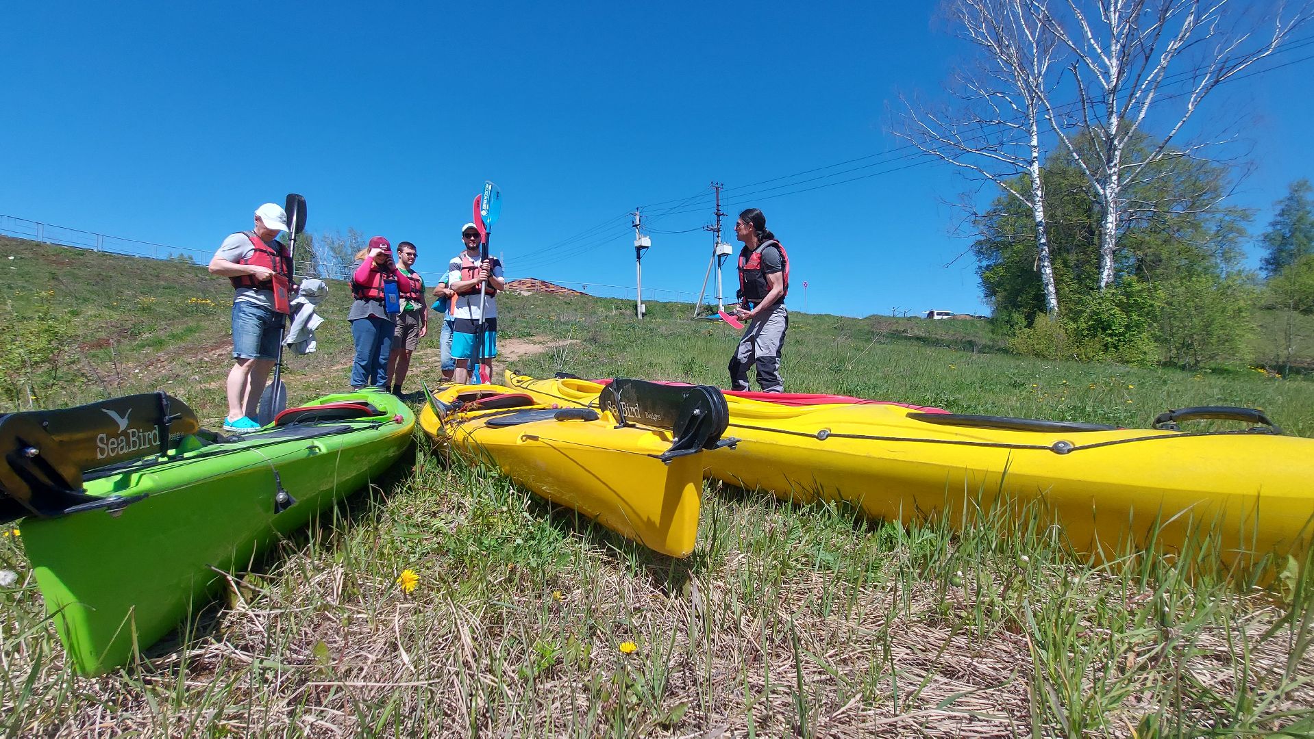 туризм, сплав на каяках, река истра, отдых на природе,