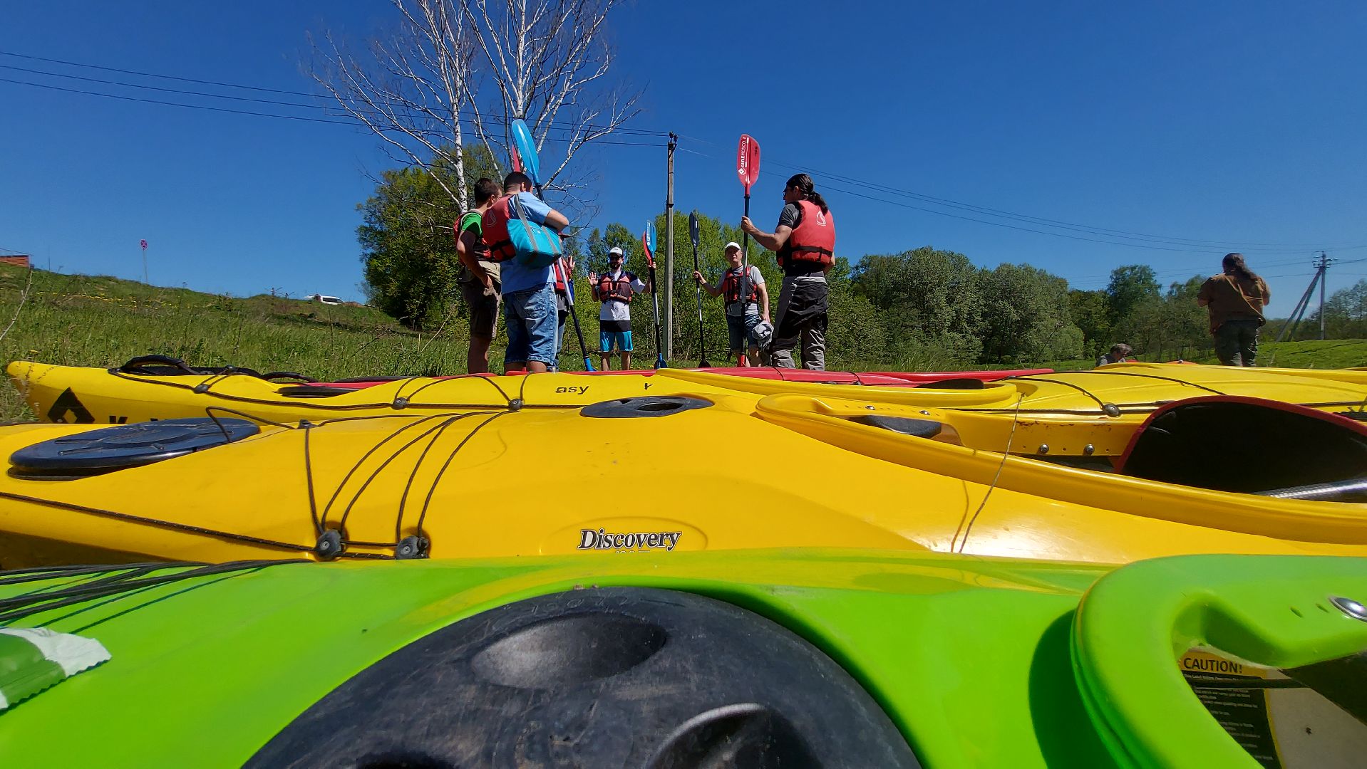 туризм, сплав на каяках, река истра, отдых на природе,