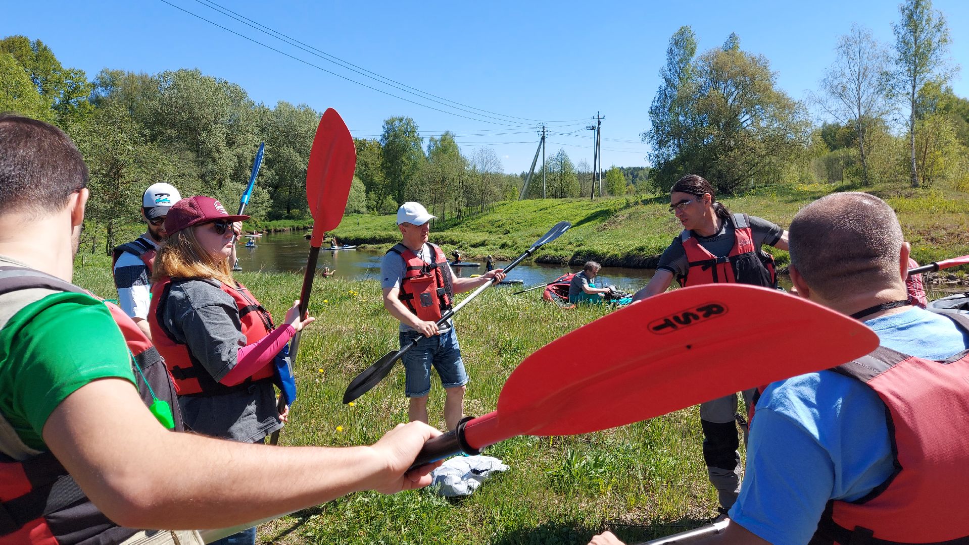 туризм, сплав на каяках, река истра, отдых на природе,