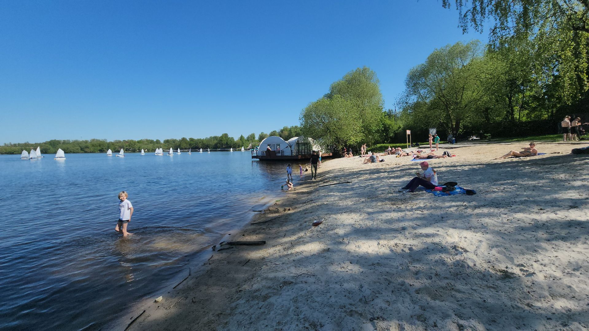 долгопрудный, яхты, паруса, водная сцена, регата, набережная,