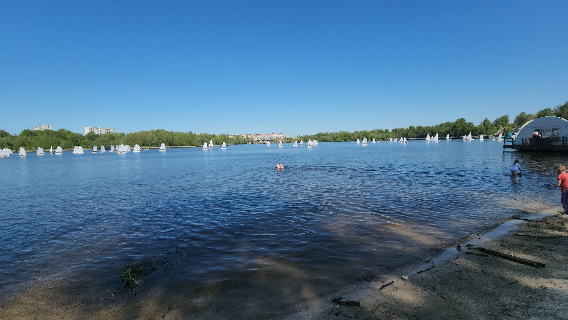 долгопрудный, яхты, паруса, водная сцена, регата, набережная,