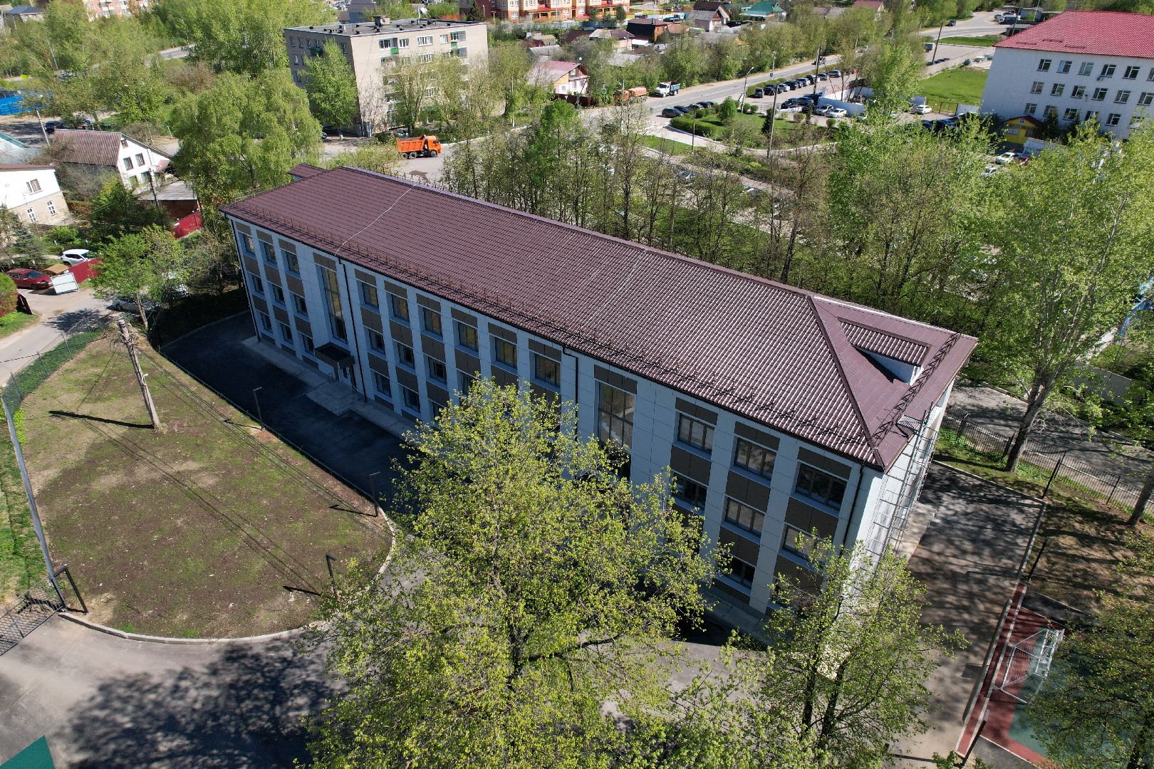 видео с коптера, Дмитровский, медицинский колледж,