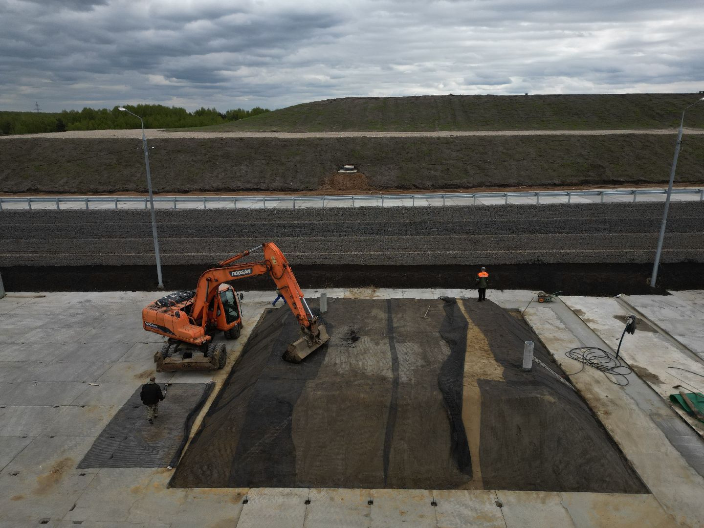 видео с коптера, полигон, егорьевск,