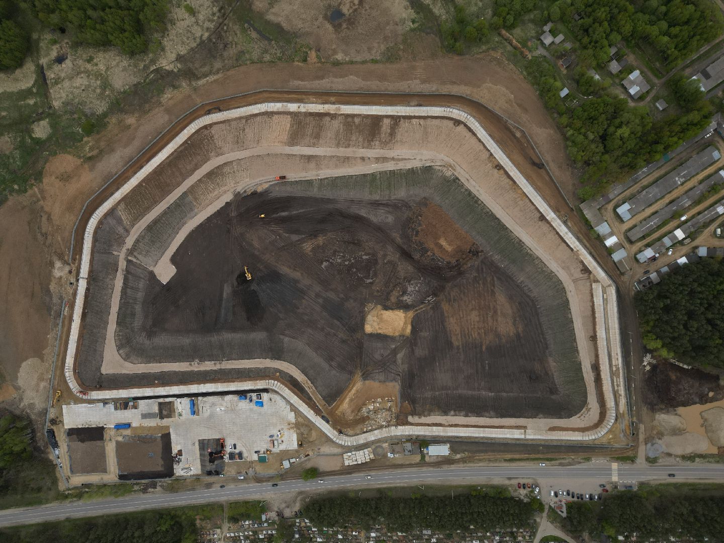 видео с коптера, полигон, егорьевск,