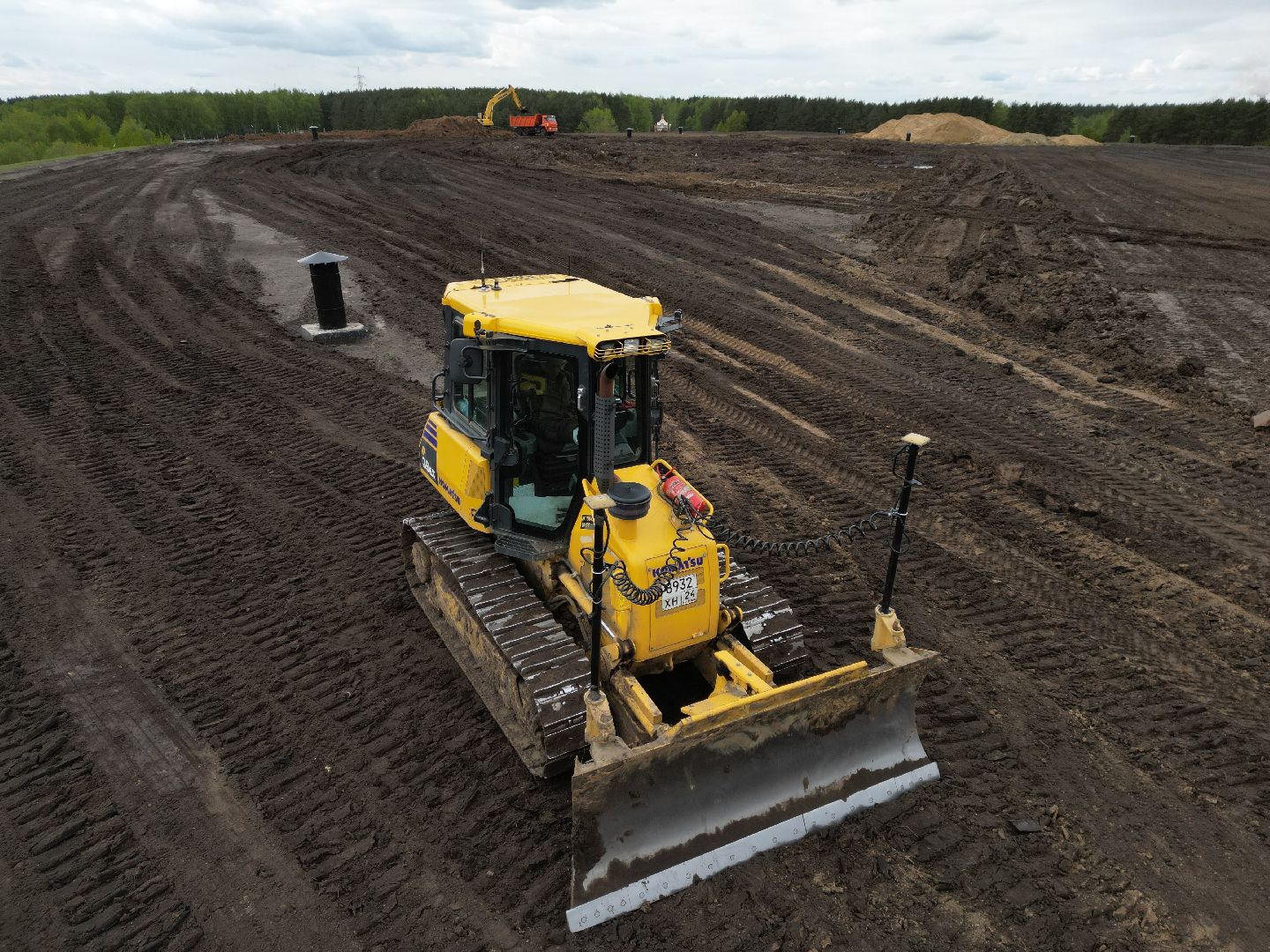 видео с коптера, полигон, егорьевск,