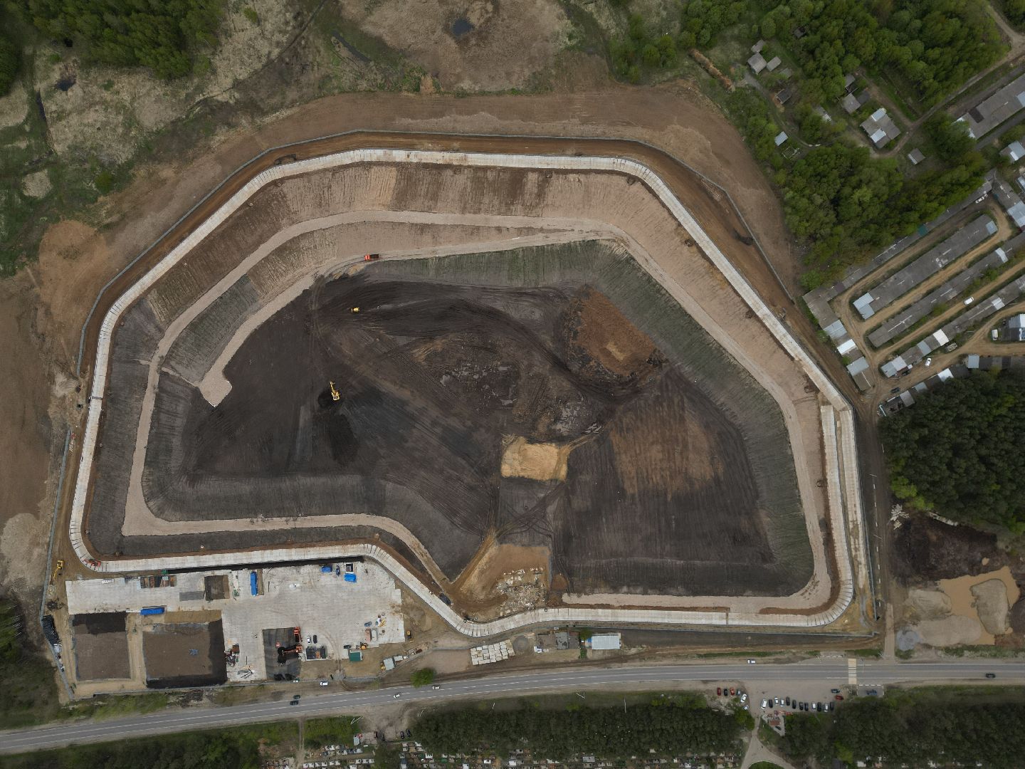 видео с коптера, полигон, егорьевск,