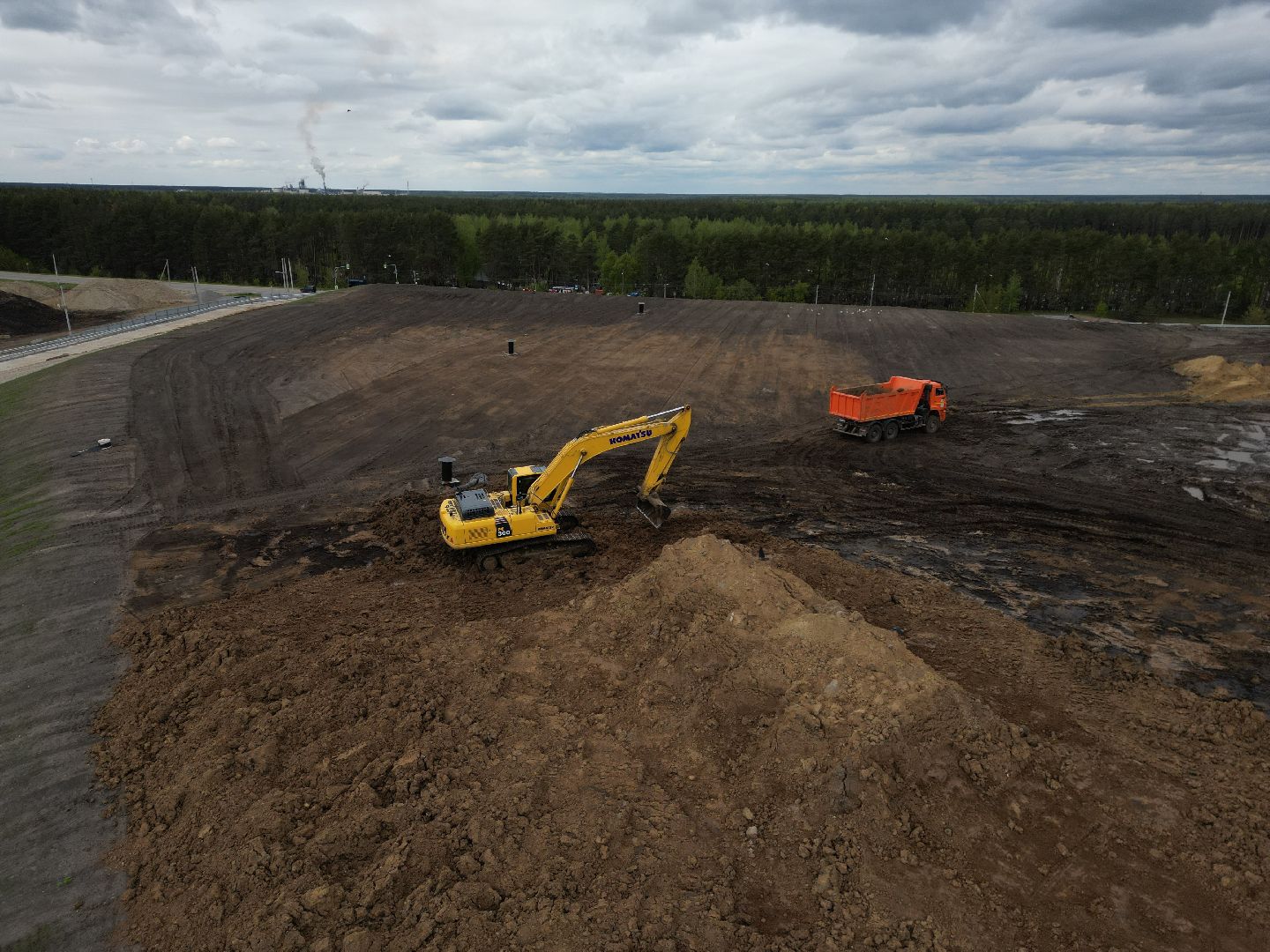 видео с коптера, полигон, егорьевск,