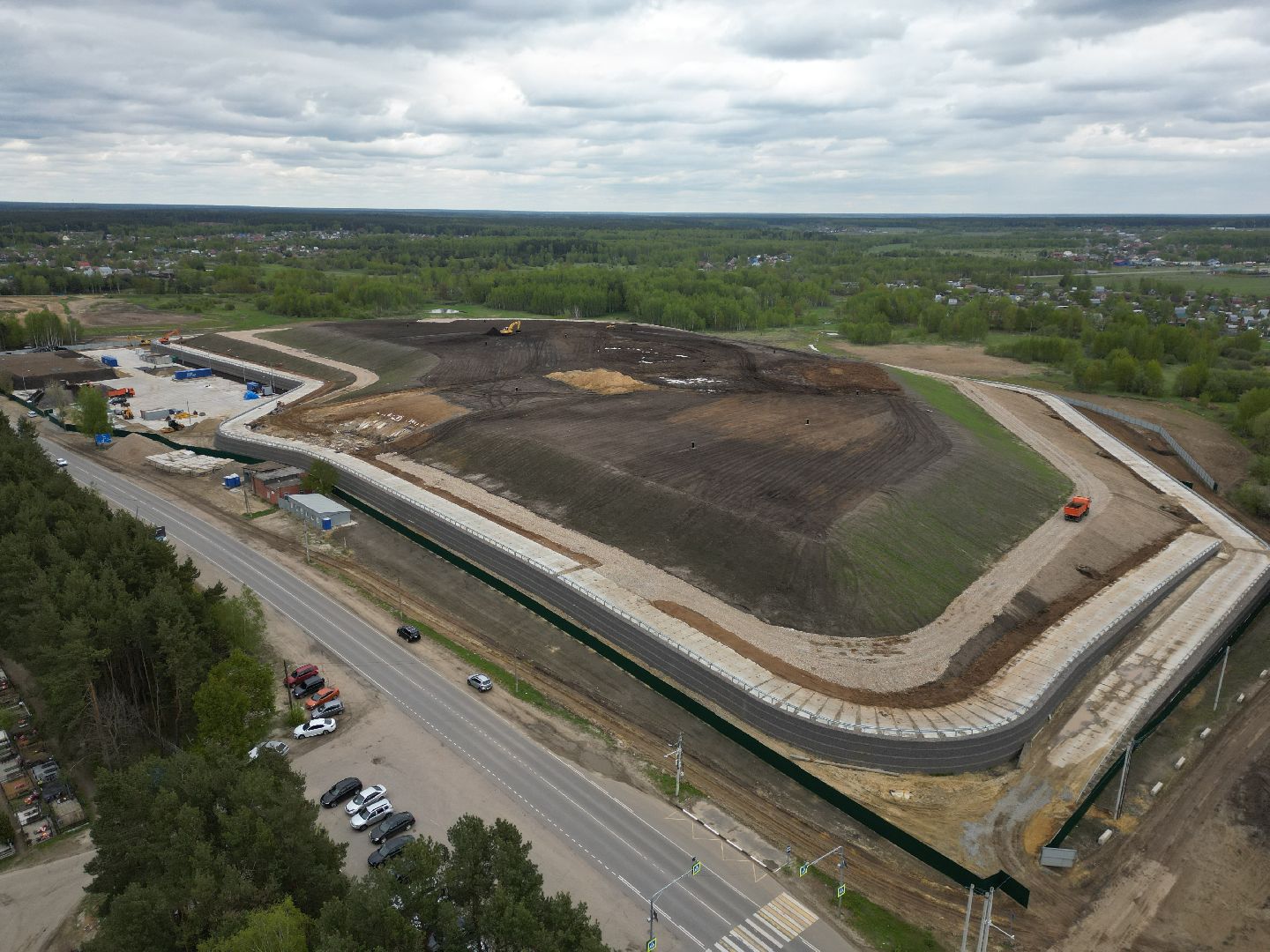 видео с коптера, полигон, егорьевск,