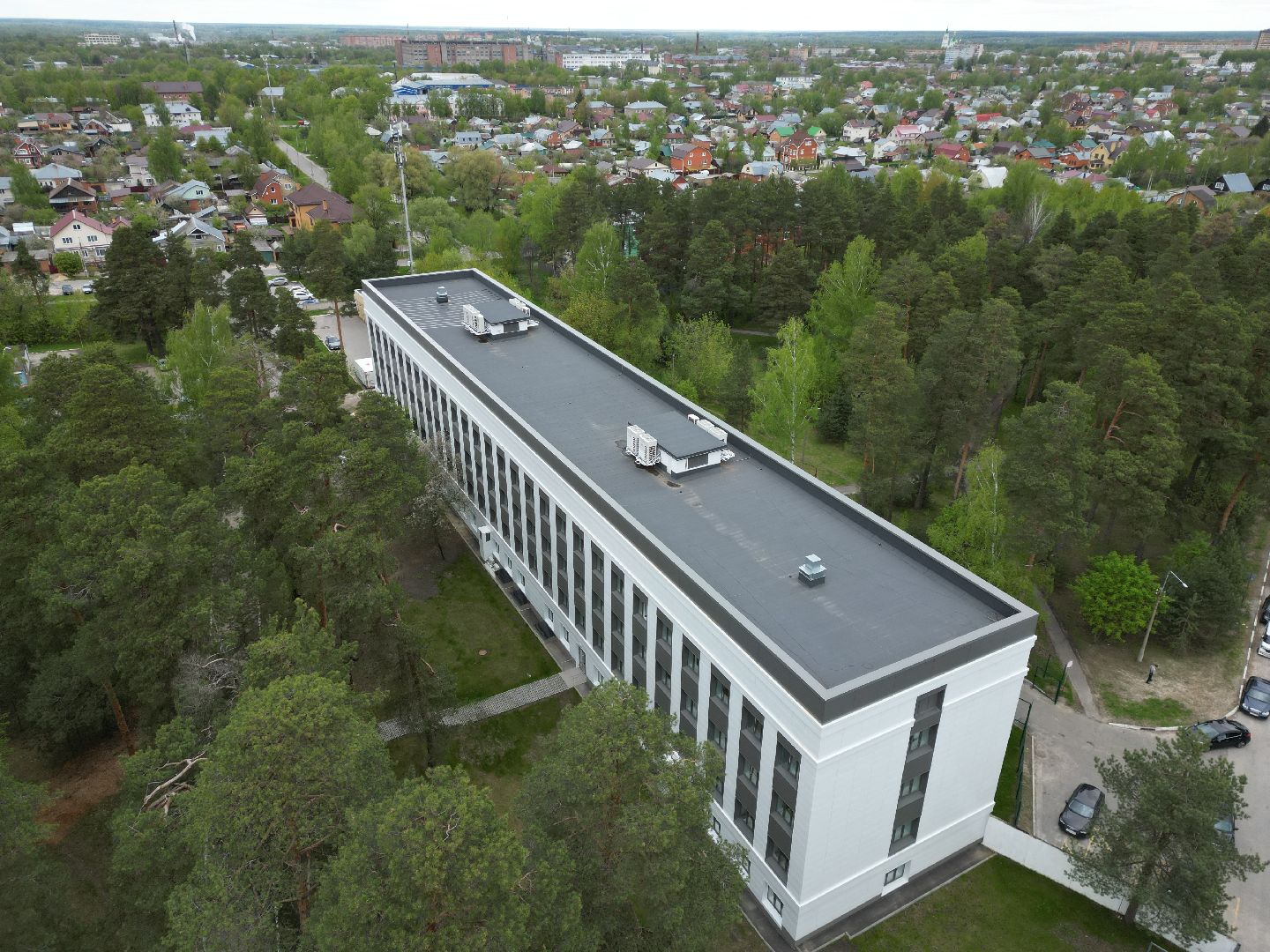 видео с коптера, поликлиника, егорьевск,