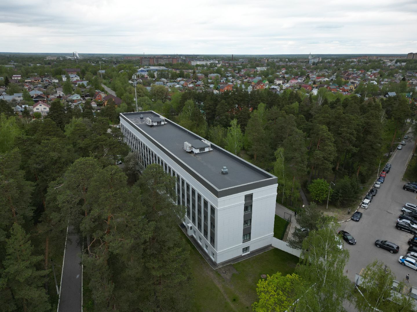 видео с коптера, поликлиника, егорьевск,