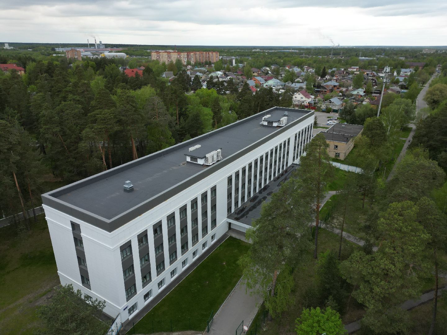 видео с коптера, поликлиника, егорьевск,