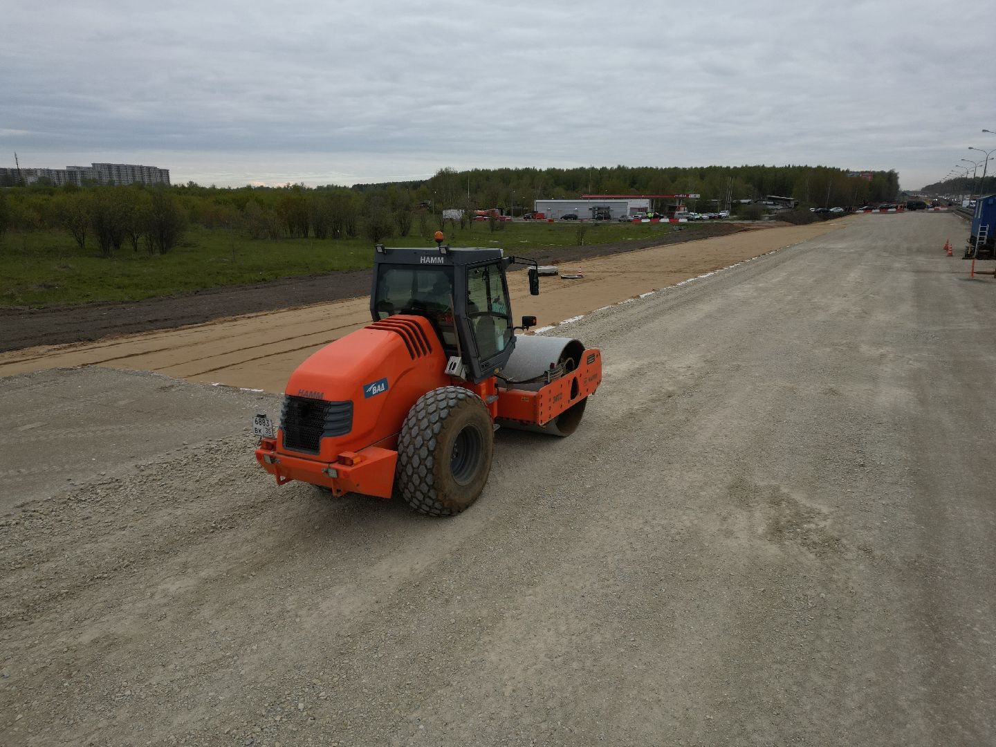 видео с коптера, шоссе, пушкинский,