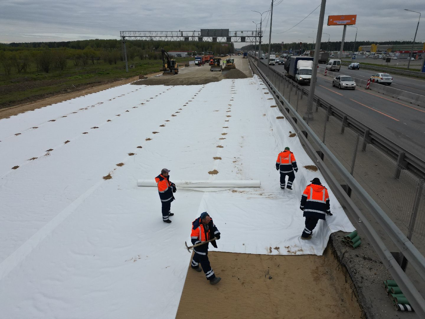 видео с коптера, шоссе, пушкинский,