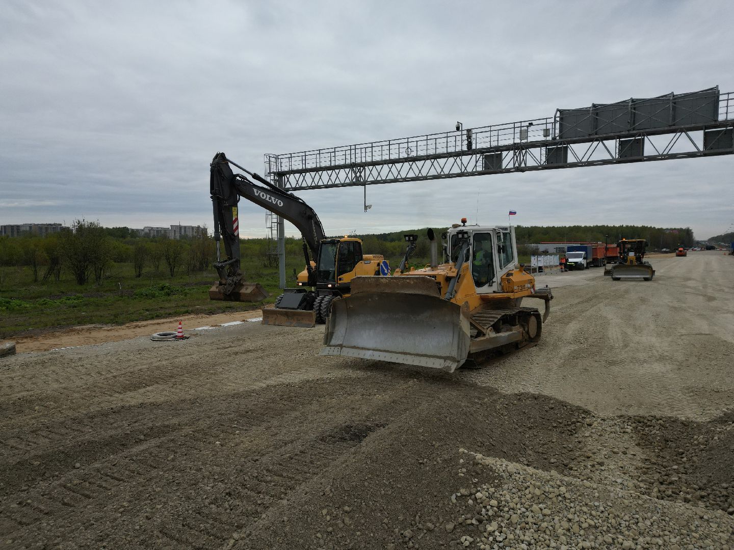 видео с коптера, шоссе, пушкинский,