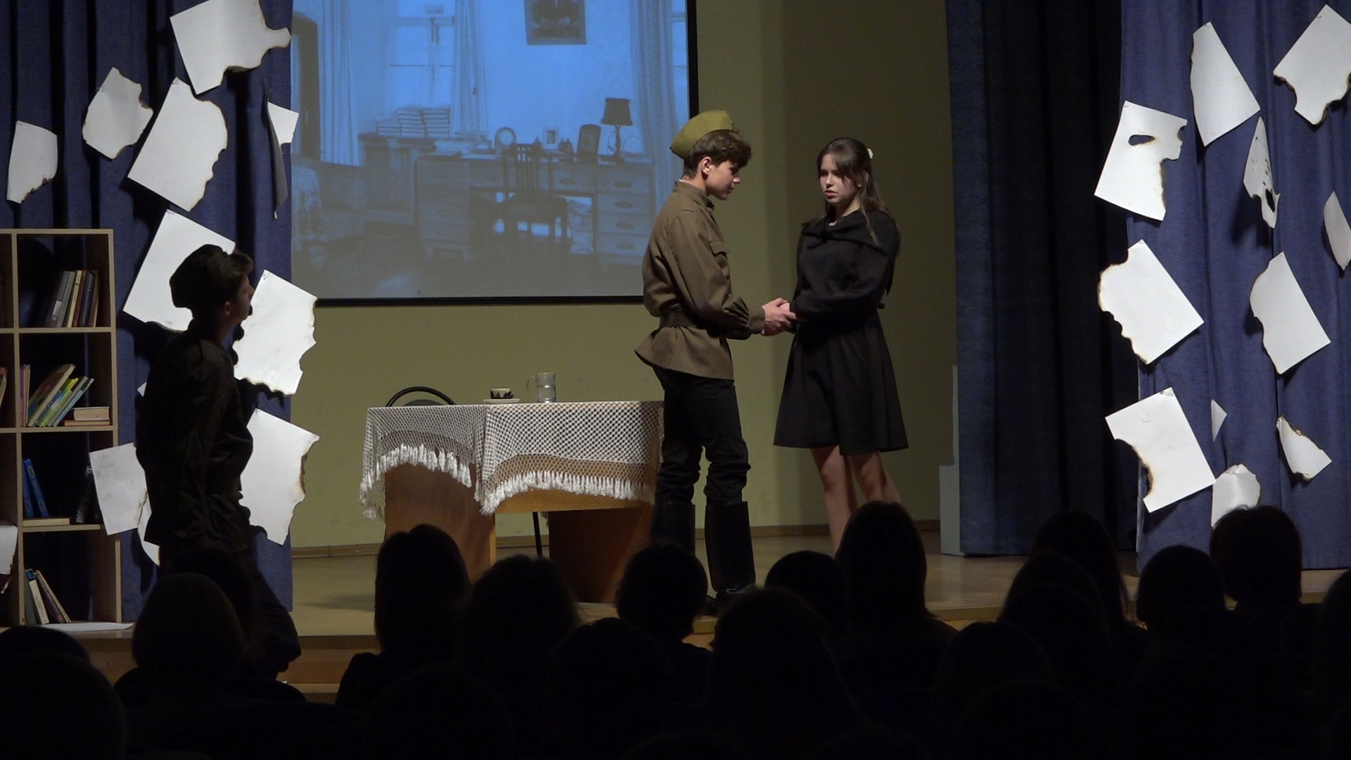 школьный спектакль, школа перспектива власиха, великая отечественная война, дети о войне, писатели-фронтовики,