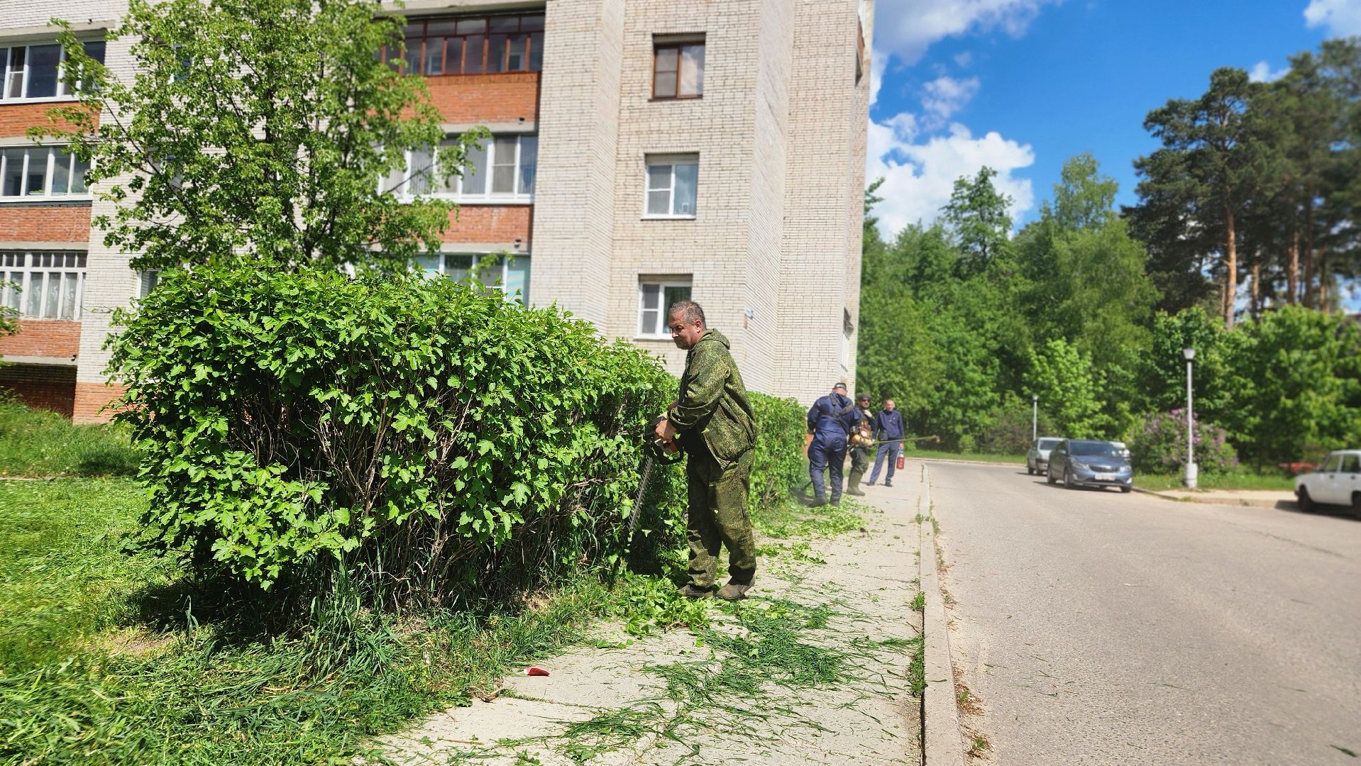 благоустройство, комбинат благоустройства, протвино, окос травы, порядок,