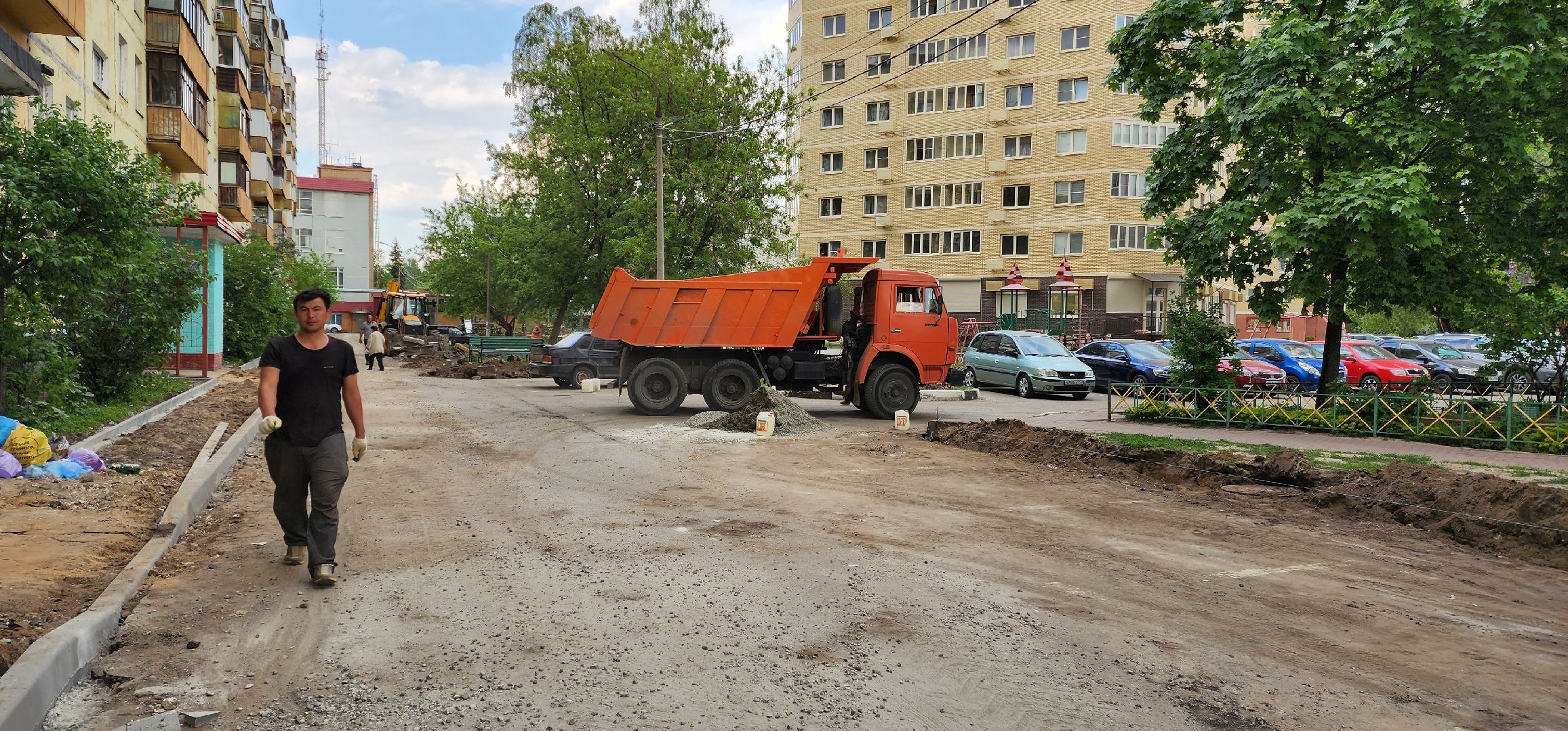 раменское, благоустройство, комплексное благоустройство двора дома 9 на улице Гурьева,