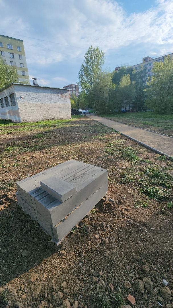 долгопрудный, благоустровйство, народные тропы, дорожки, поребрик, Дунькина деревня,