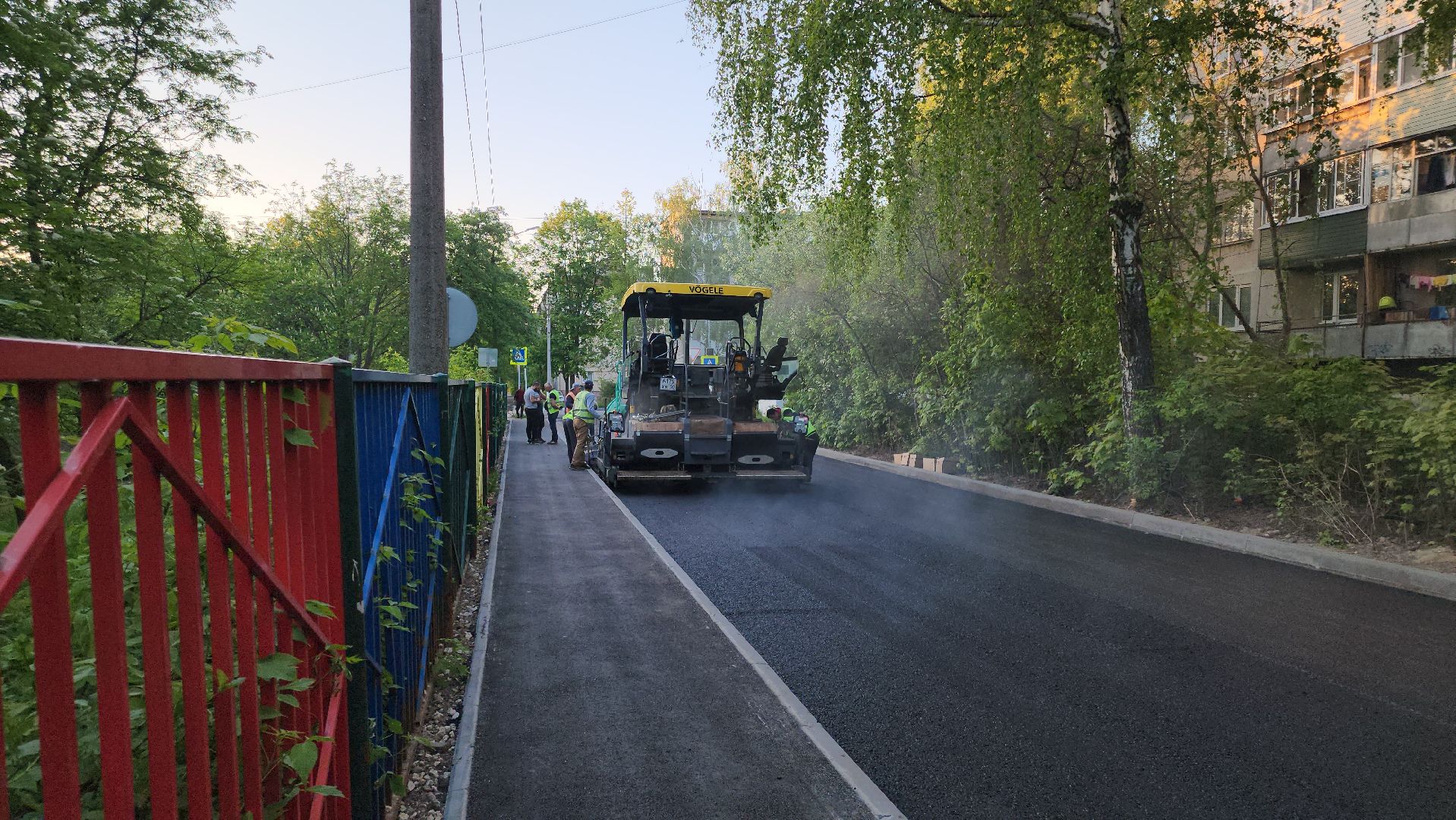 кашира, новокаширская, ремонт дороги, бордюры, тротуар, дорожная разметка, знаки,