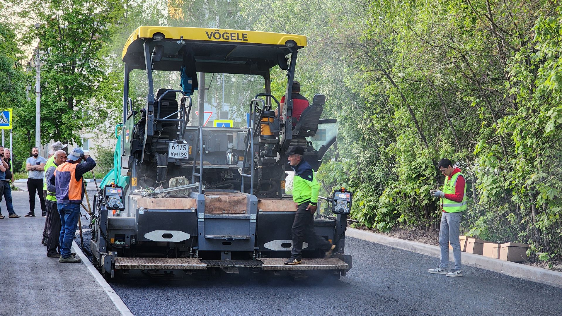 кашира, новокаширская, ремонт дороги, бордюры, тротуар, дорожная разметка, знаки,