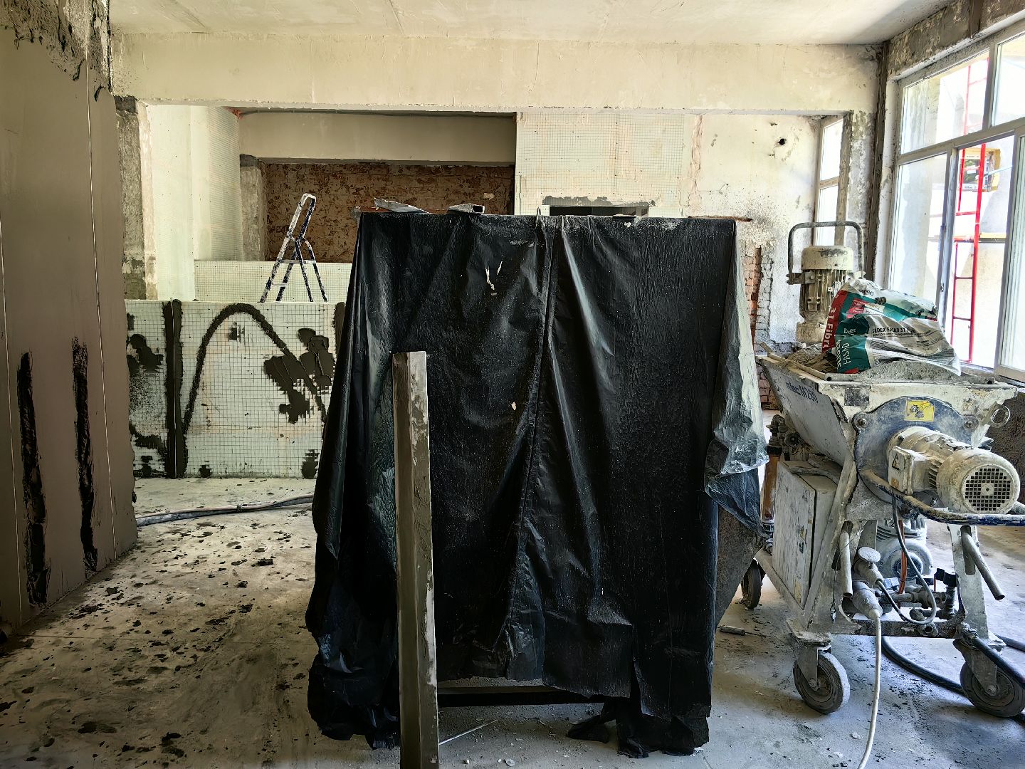 капитальный ремонт, школа, фасад, кровля, оборудование, техника, бригада рабочих, объект,