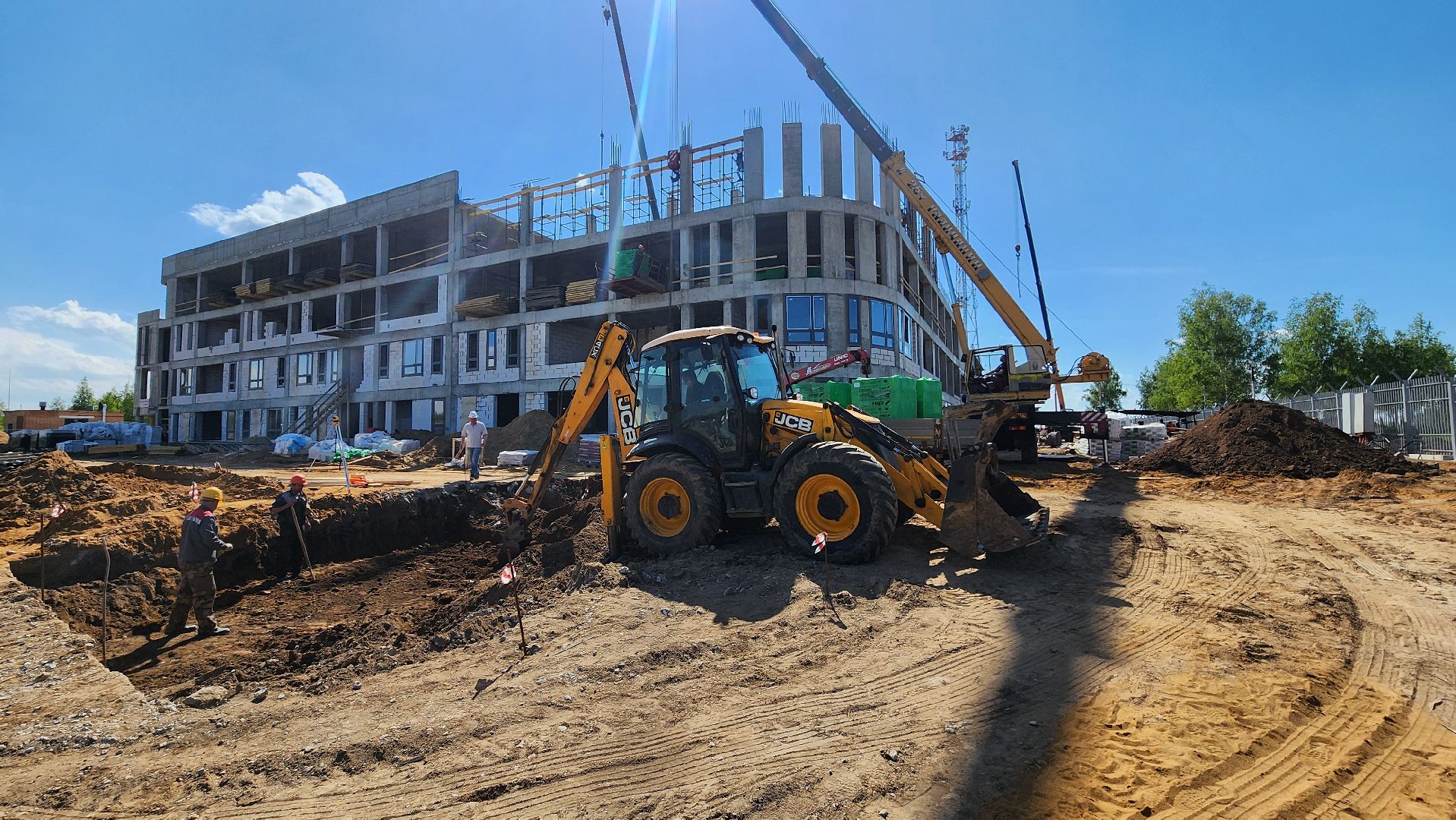 кашира, строительство, административное здание, овд, полиция, инженерные системы, отопление, водоотведение,