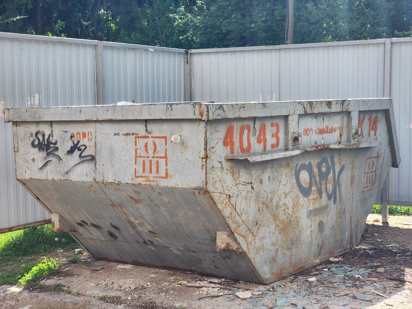 Дубна, тбо, Крупногабаритные отходы, Мусорный контейнер,