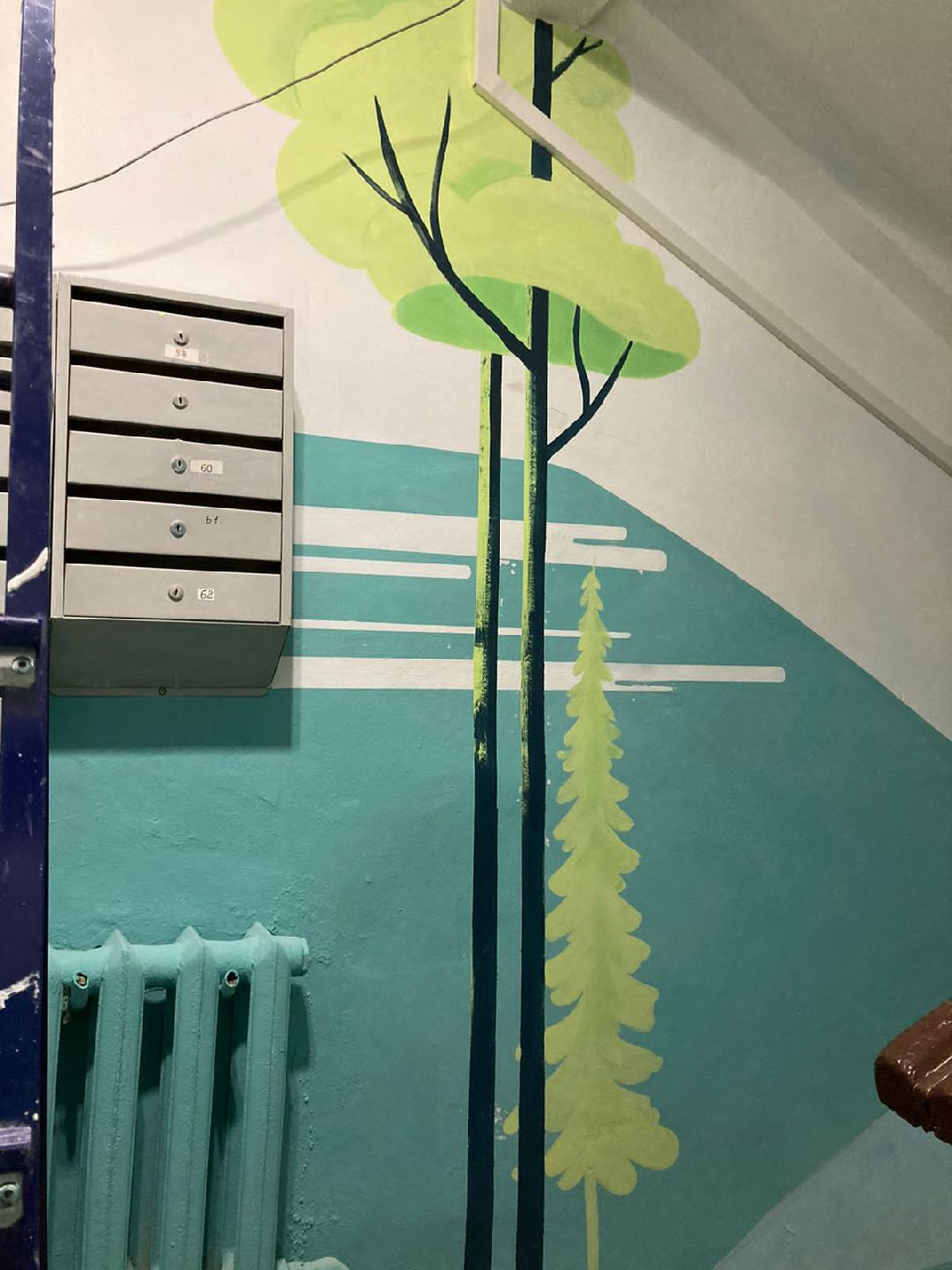 ЖКХ, ремонт подъездов, роспись стен