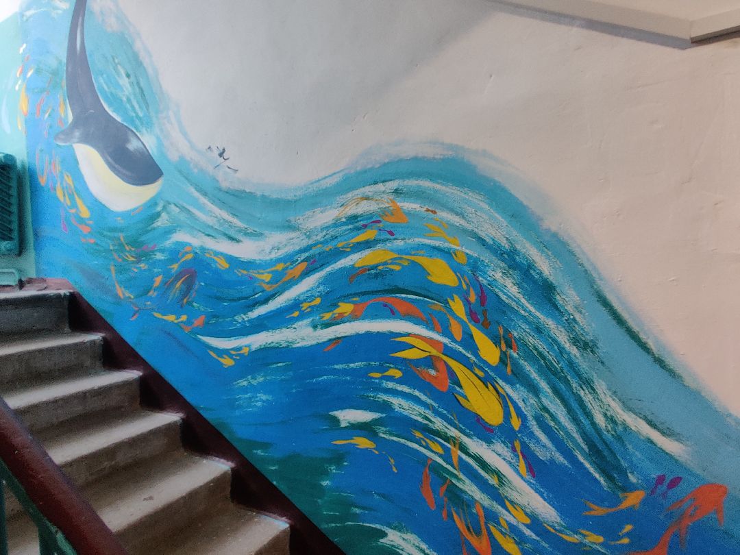 ЖКХ, ремонт подъездов, роспись стен