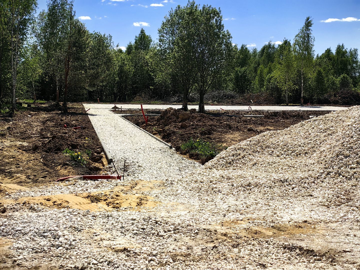 сквер, благоустойство, Фряново, бригада рабочих, техника, воркаут, сцена,