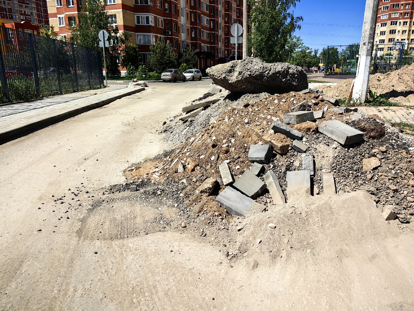 бордюр, тротуар, благоустойство, ремонт,