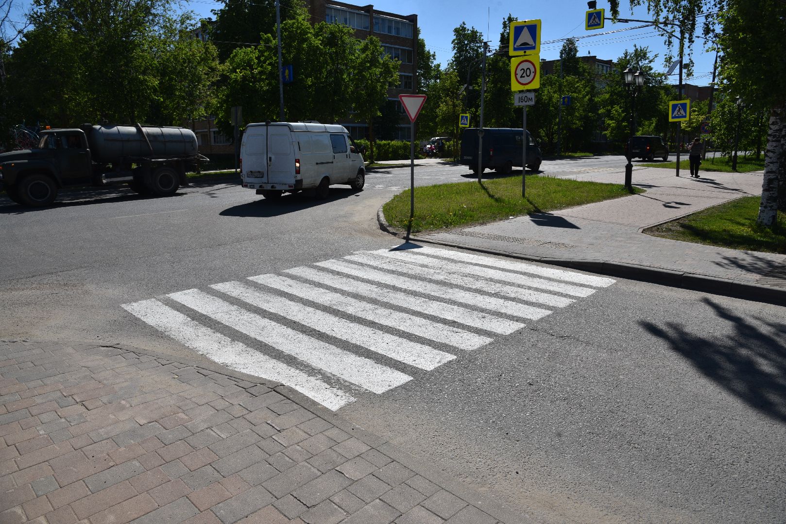 лотошино, благоустройство, дороги, пешеходная разметка,