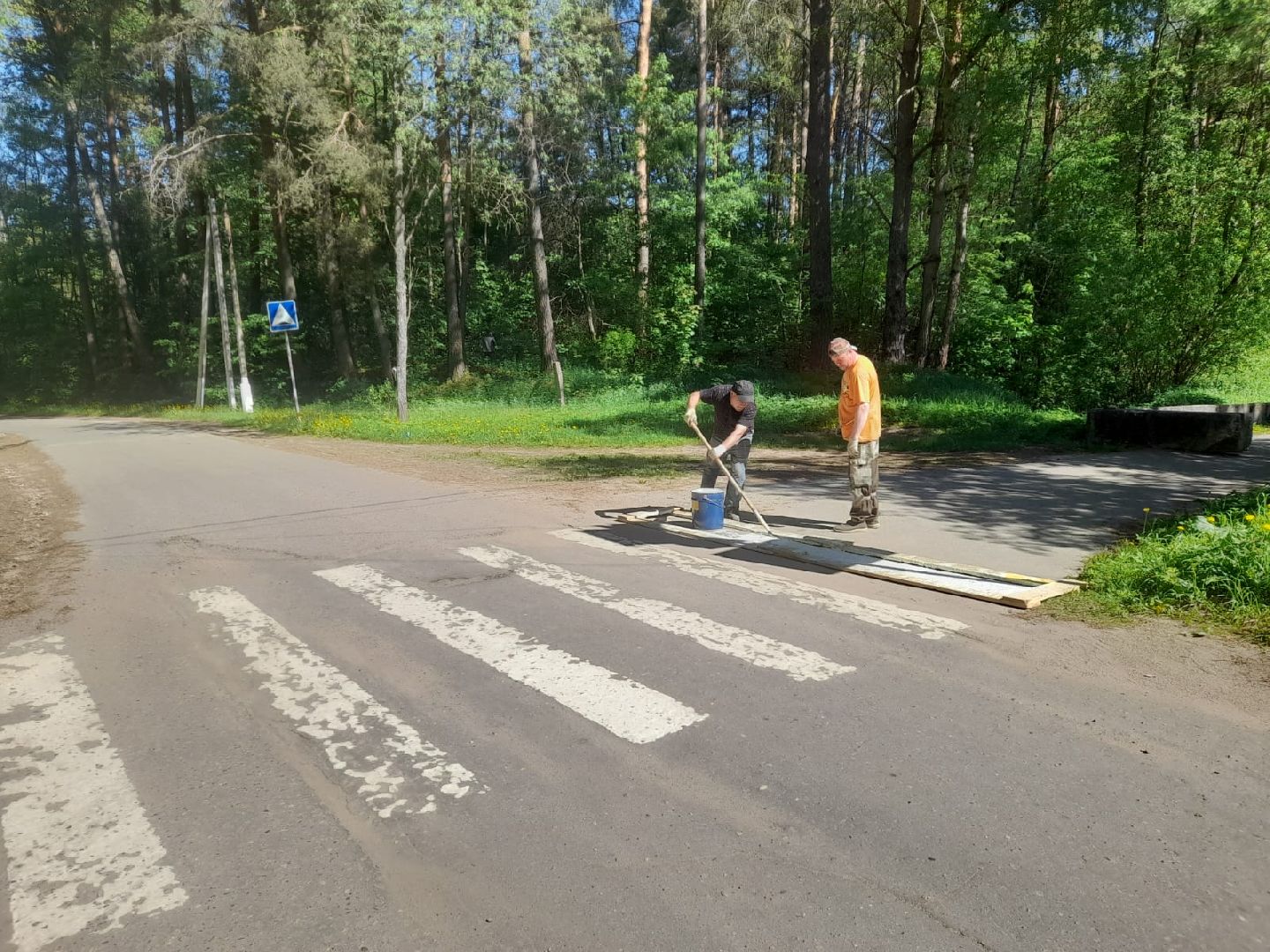 лотошино, благоустройство, дороги, пешеходная разметка,
