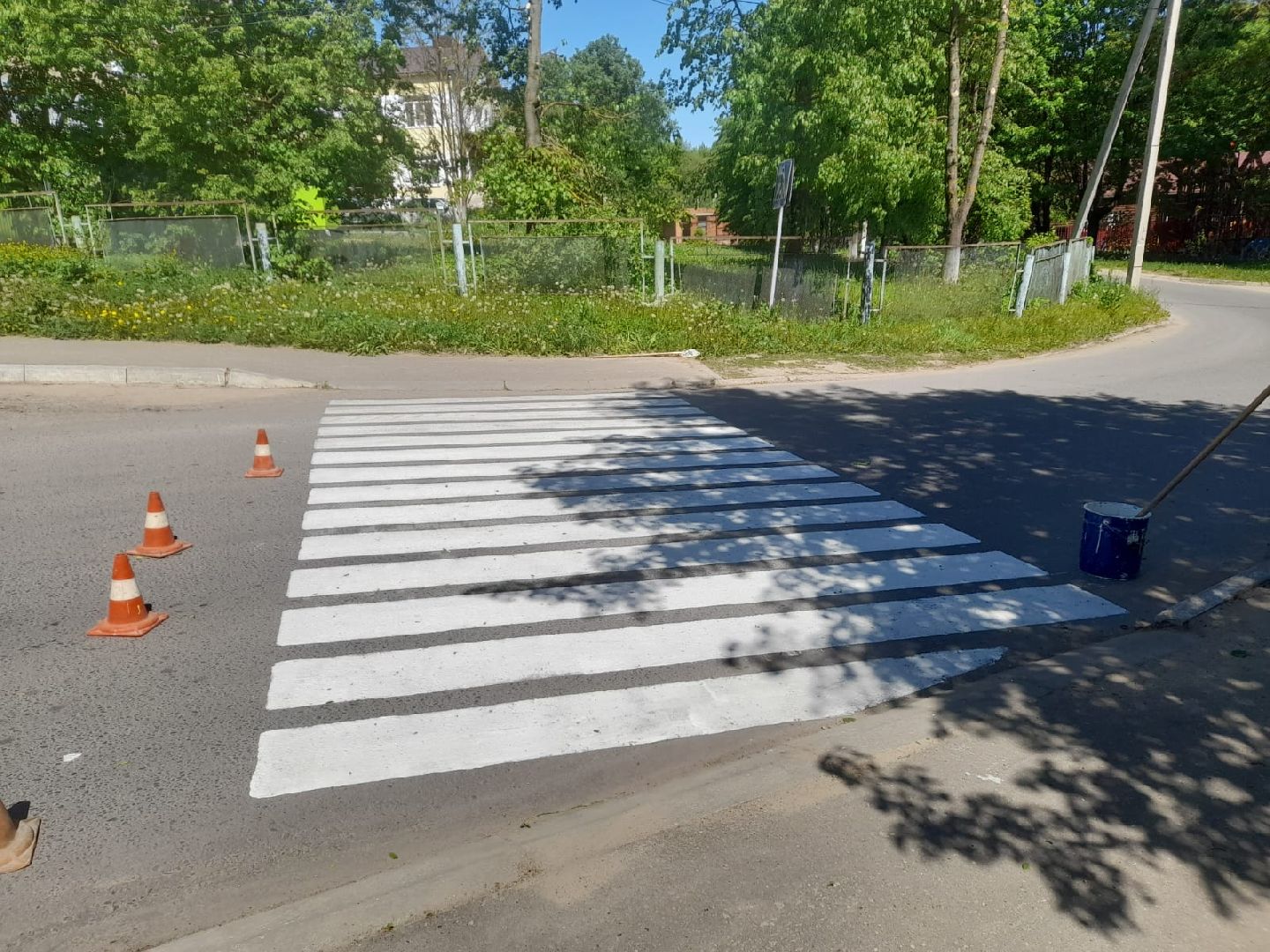 лотошино, благоустройство, дороги, пешеходная разметка,