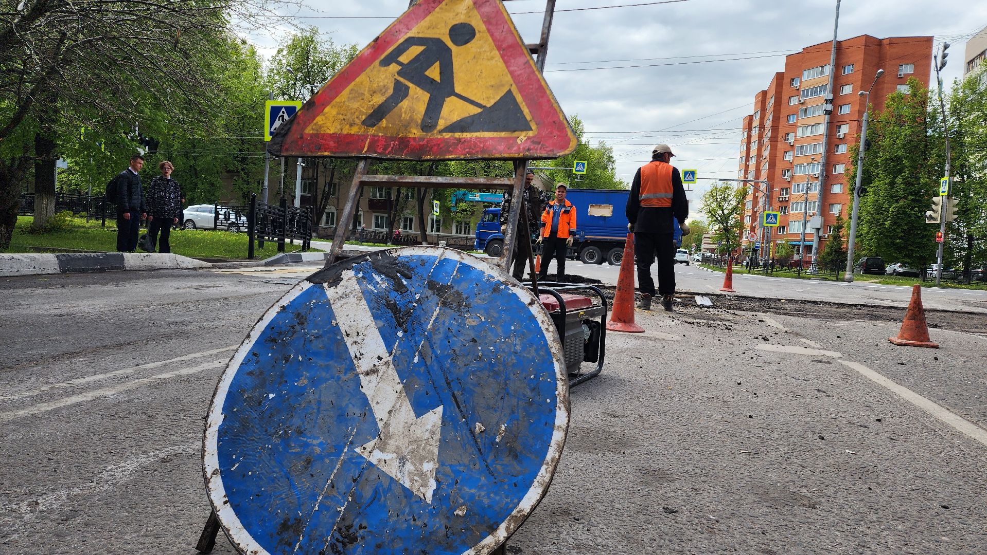Ремонт дорог, Пешеходный переход, Домодедово, Подмосковье, Дорожная служба, безопасное движение, безопасность дорожного движения, укладка асфальта, Демонтажные работы,